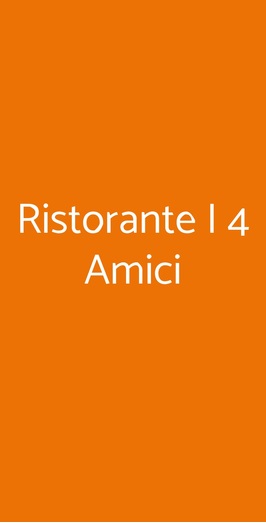 Ristorante I 4 Amici, Firenze