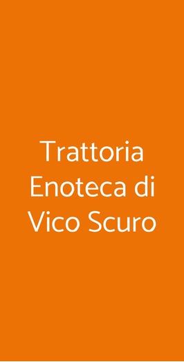 Trattoria Enoteca Di Vico Scuro, Gioia Tauro