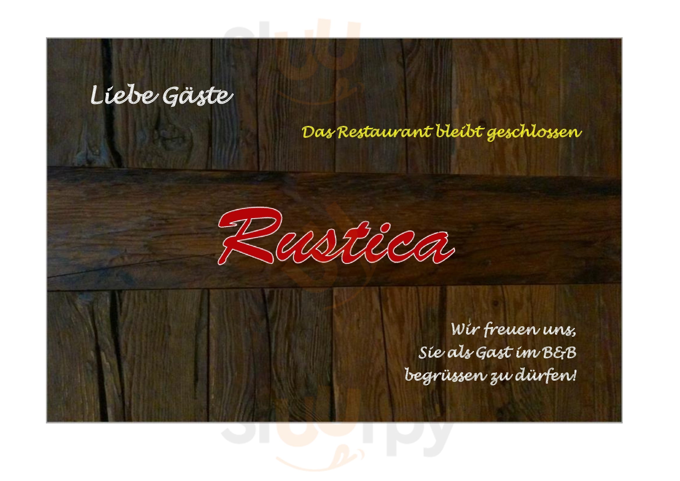 Pension Rustica Restaurant Inden Menu - 1