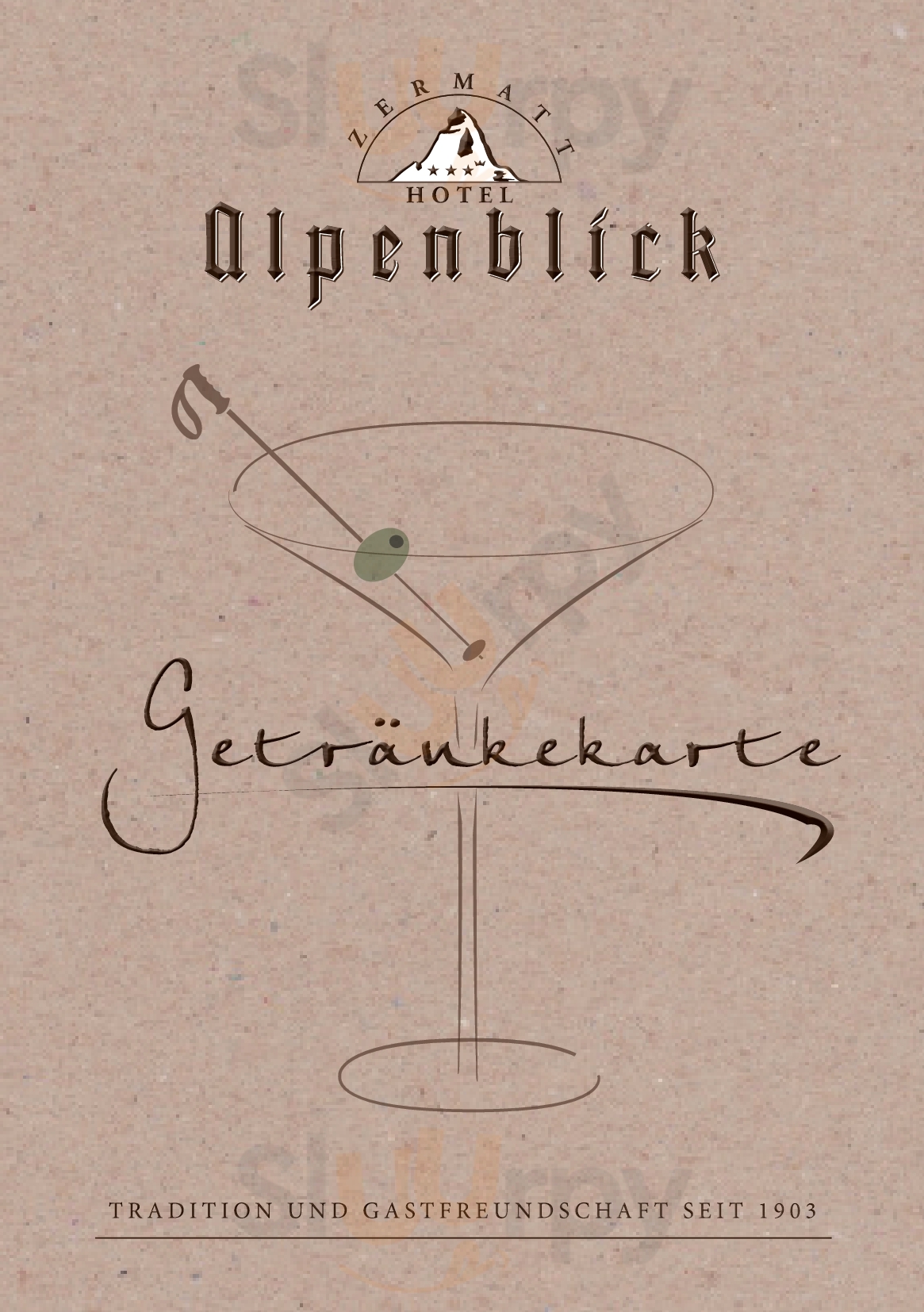 Restaurant Hotel Alpenblick Zermatt Menu - 1