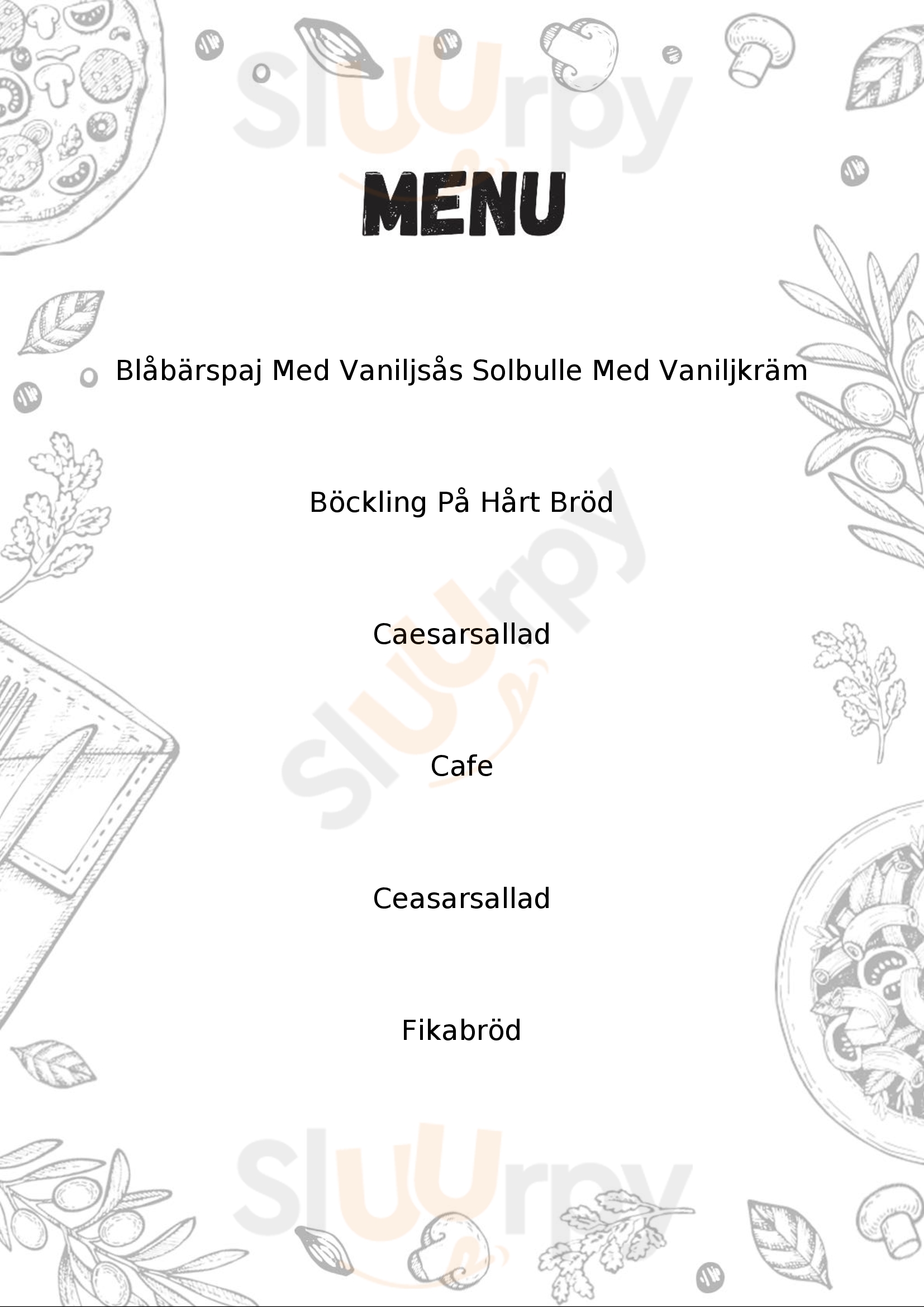 Böna Cafe Gävle Menu - 1