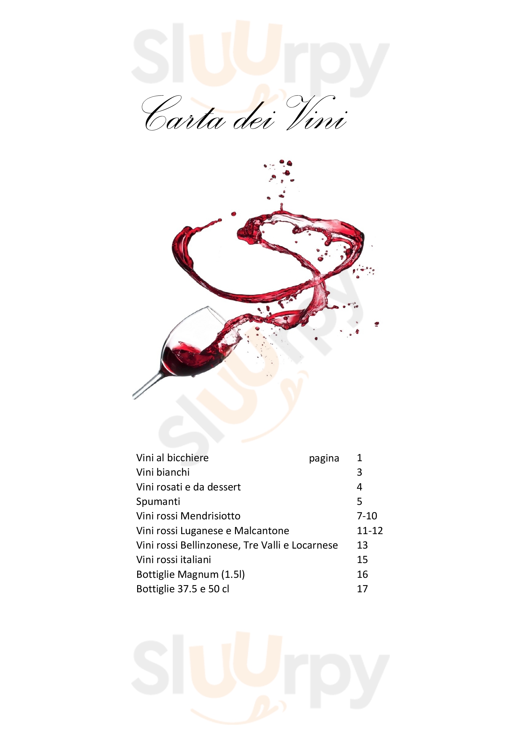 Grotto Linet Chiasso Menu - 1