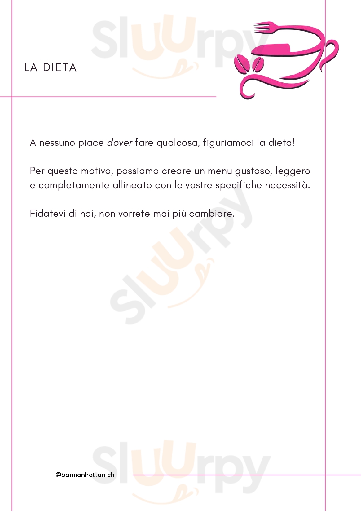 Bar Manhattan Chiasso Menu - 1