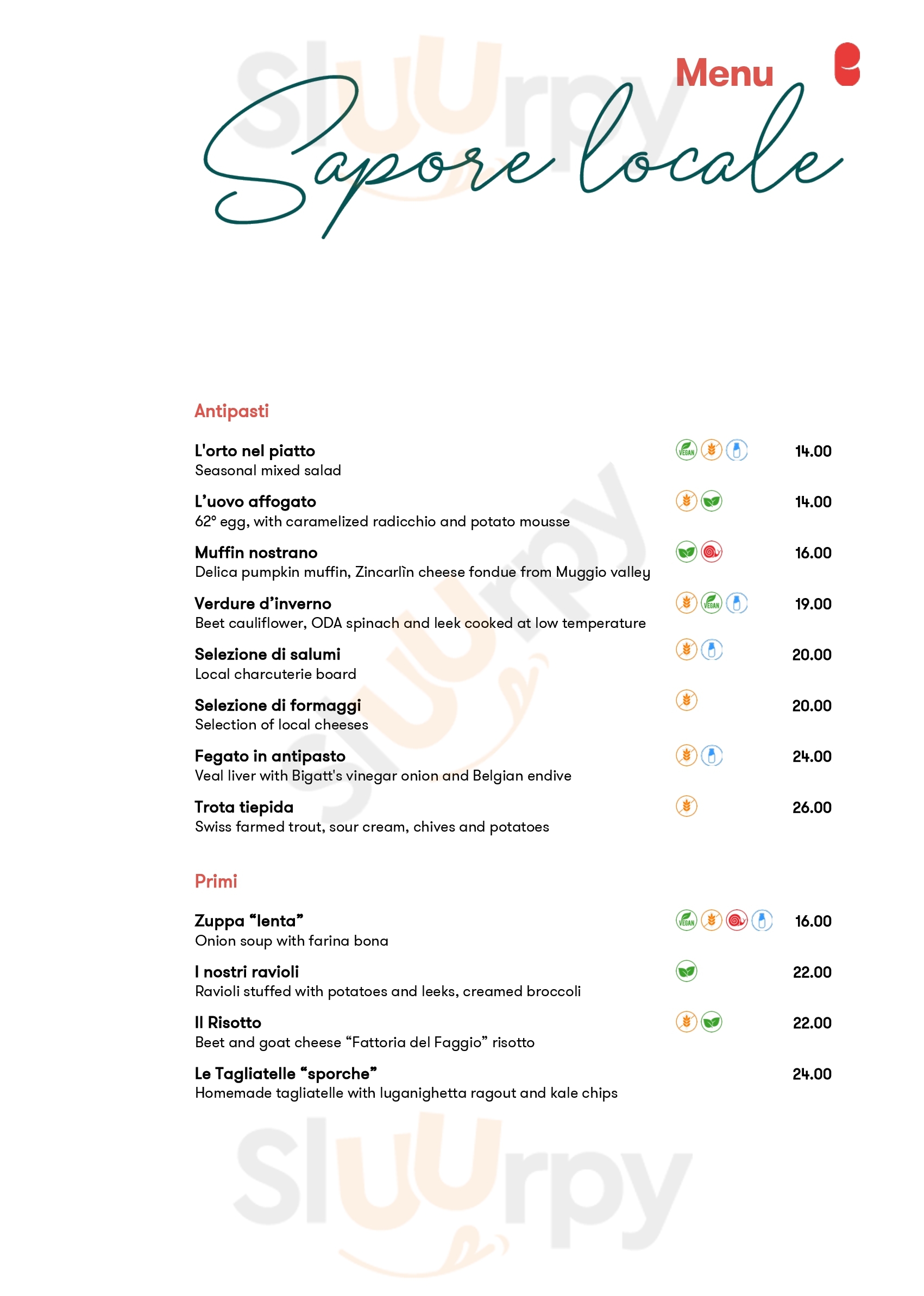 Locanda Dal Bigatt Paradiso Menu - 1