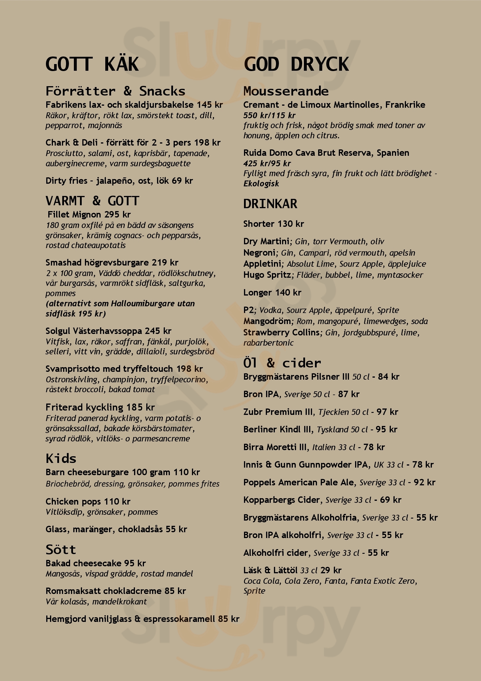 Food Factory Mölnlycke Menu - 1