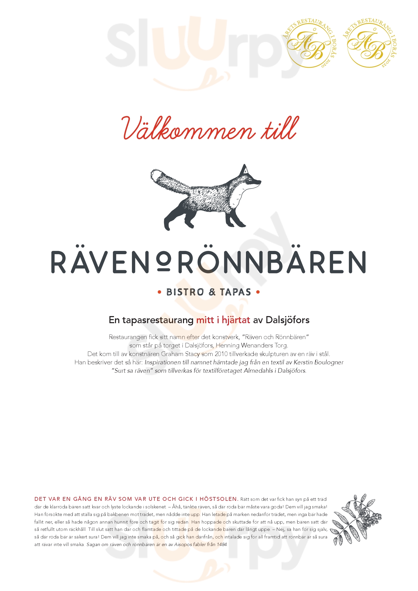 Räven & Rönnbären Dalsjöfors Menu - 1