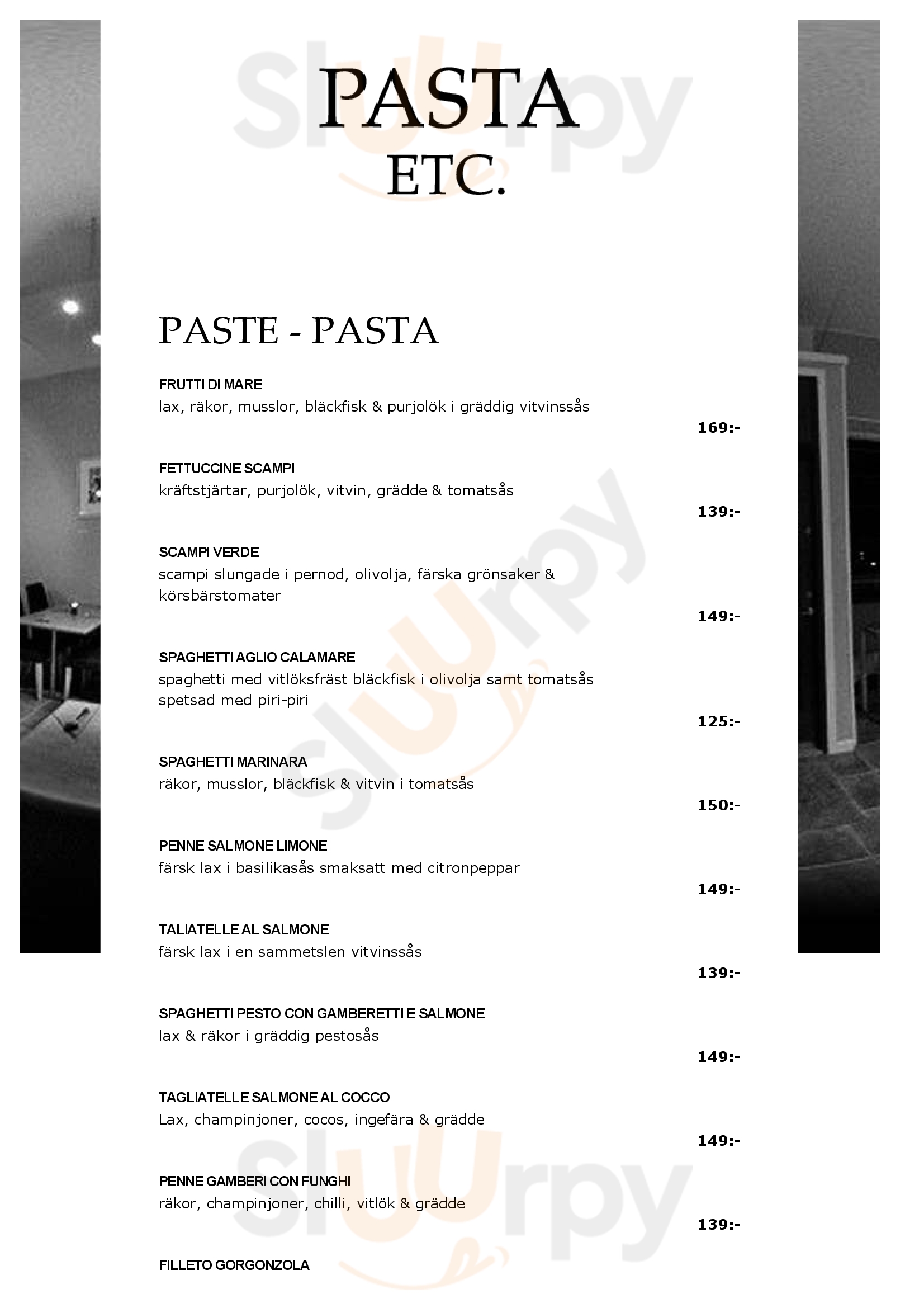 Pasta Etc Göteborg Menu - 1