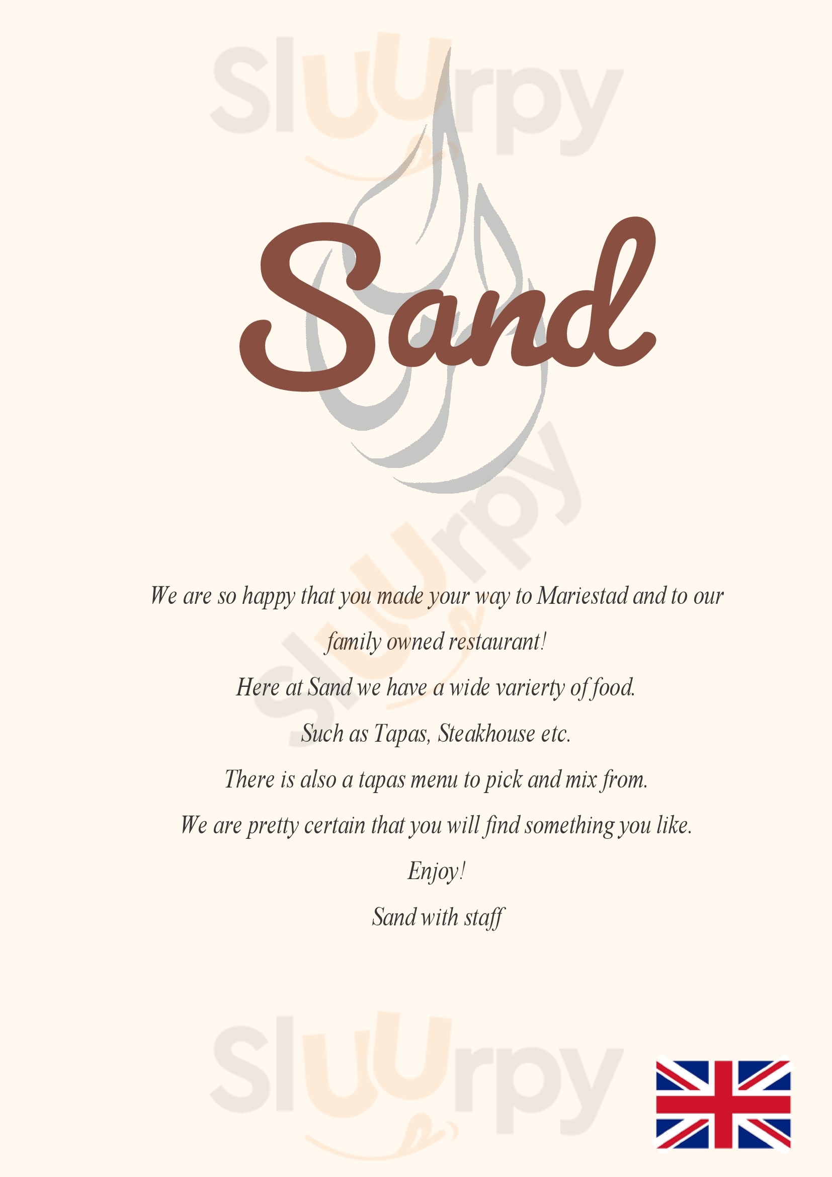 Restaurang Sand Skövde Menu - 1