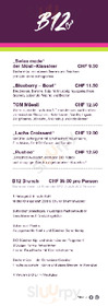 B12 Caffè, Bar Und Restaurant menu