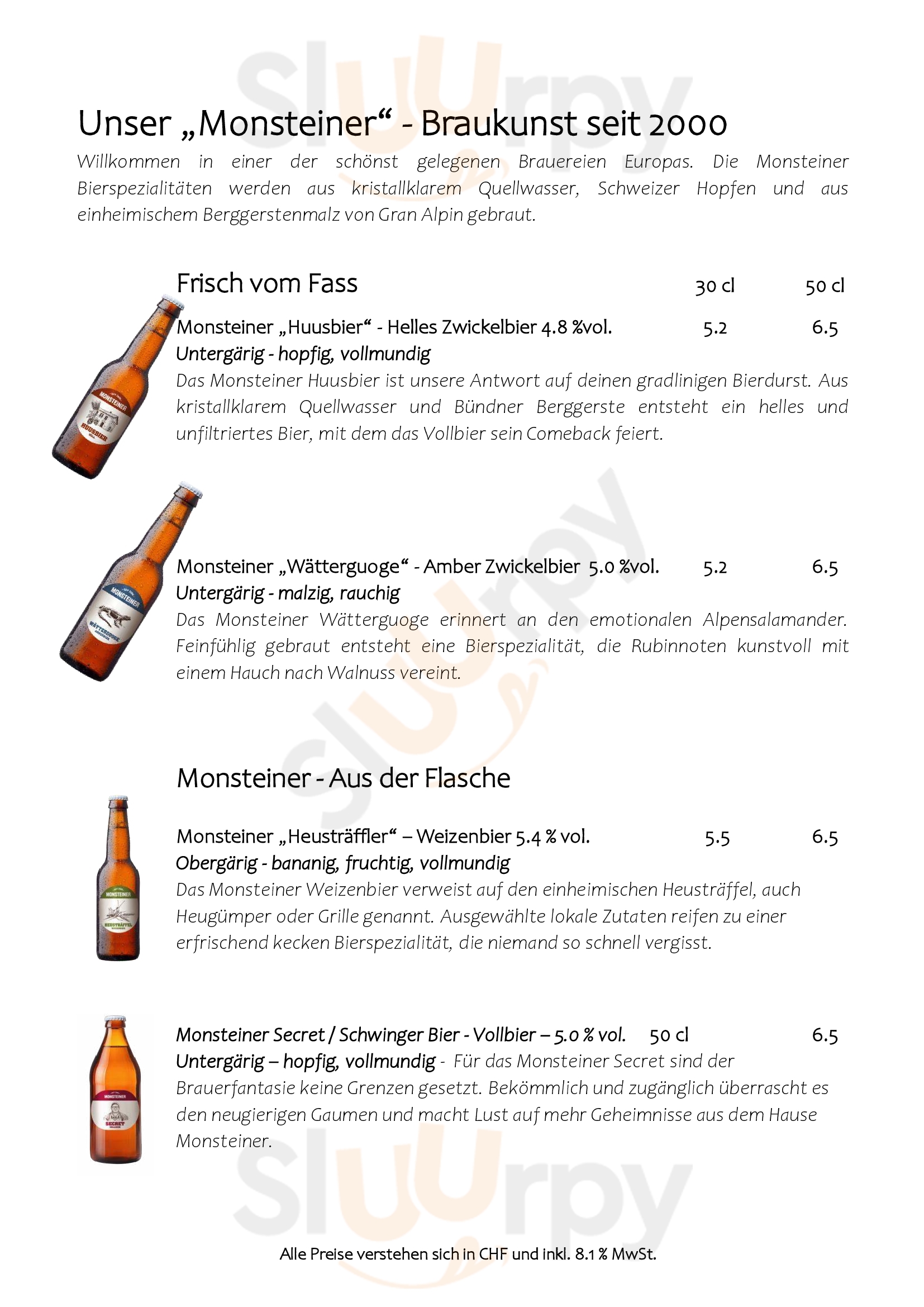 Restaurant Ducan Monstein Menu - 1