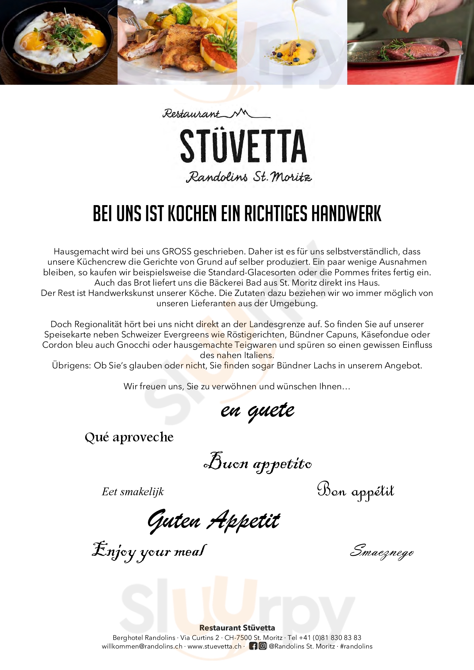 Restaurant Stüvetta St. Moritz Menu - 1