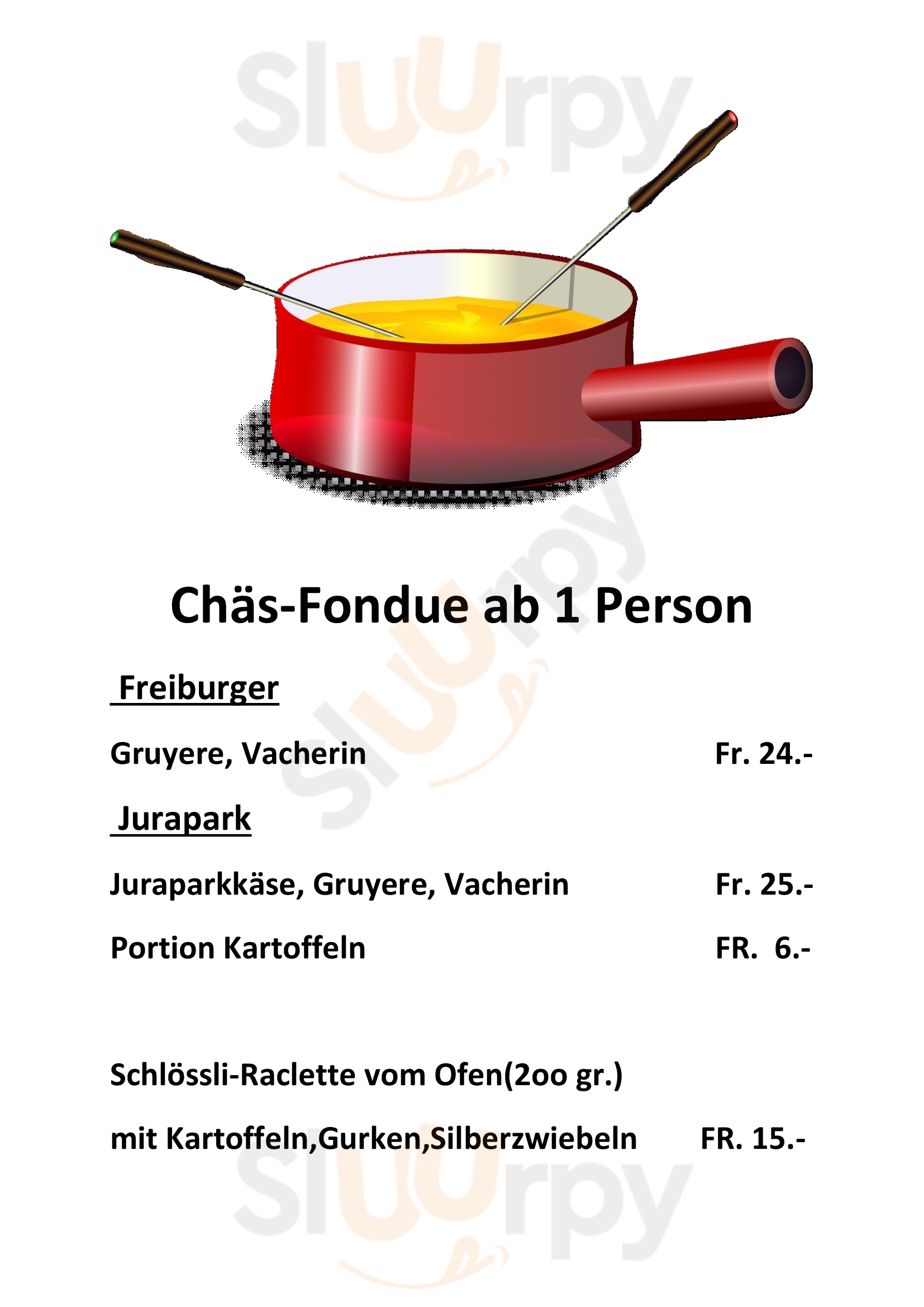 Feldschlössli Hornussen Hornussen Menu - 1