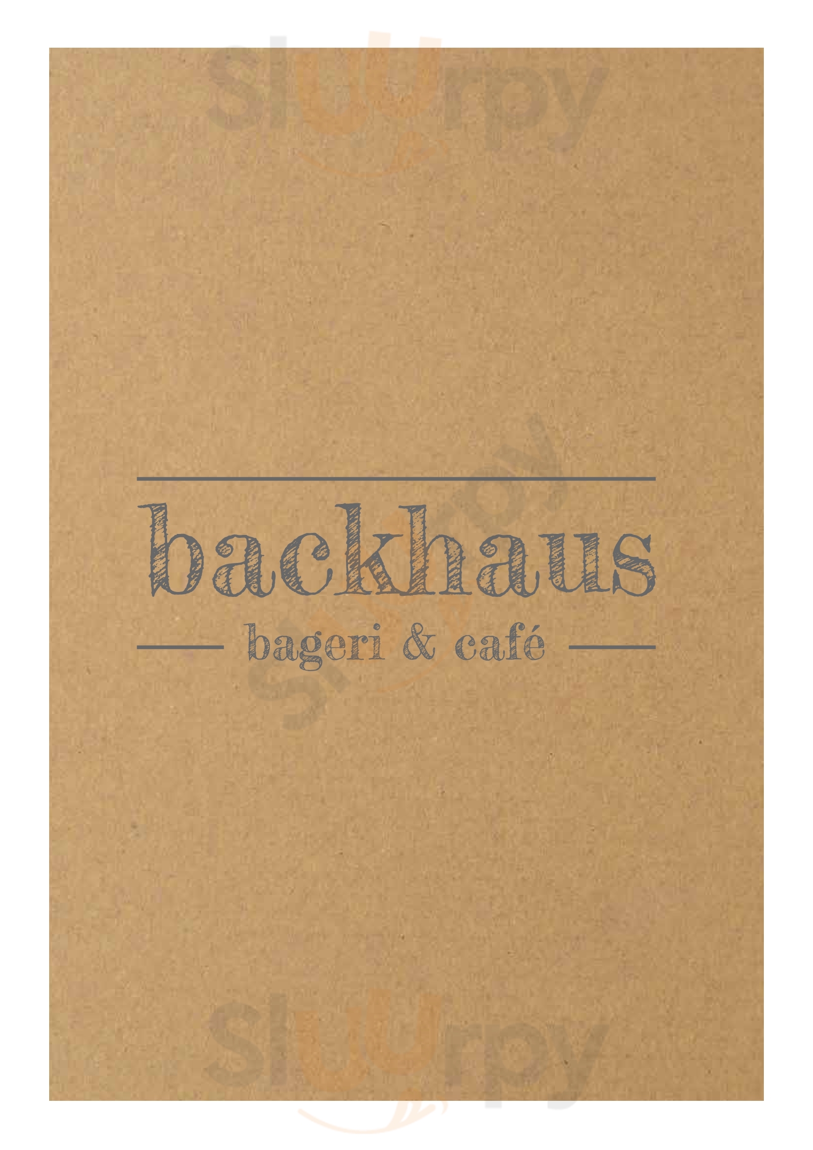 Backhaus Bageri & Café Helsingborg Menu - 1