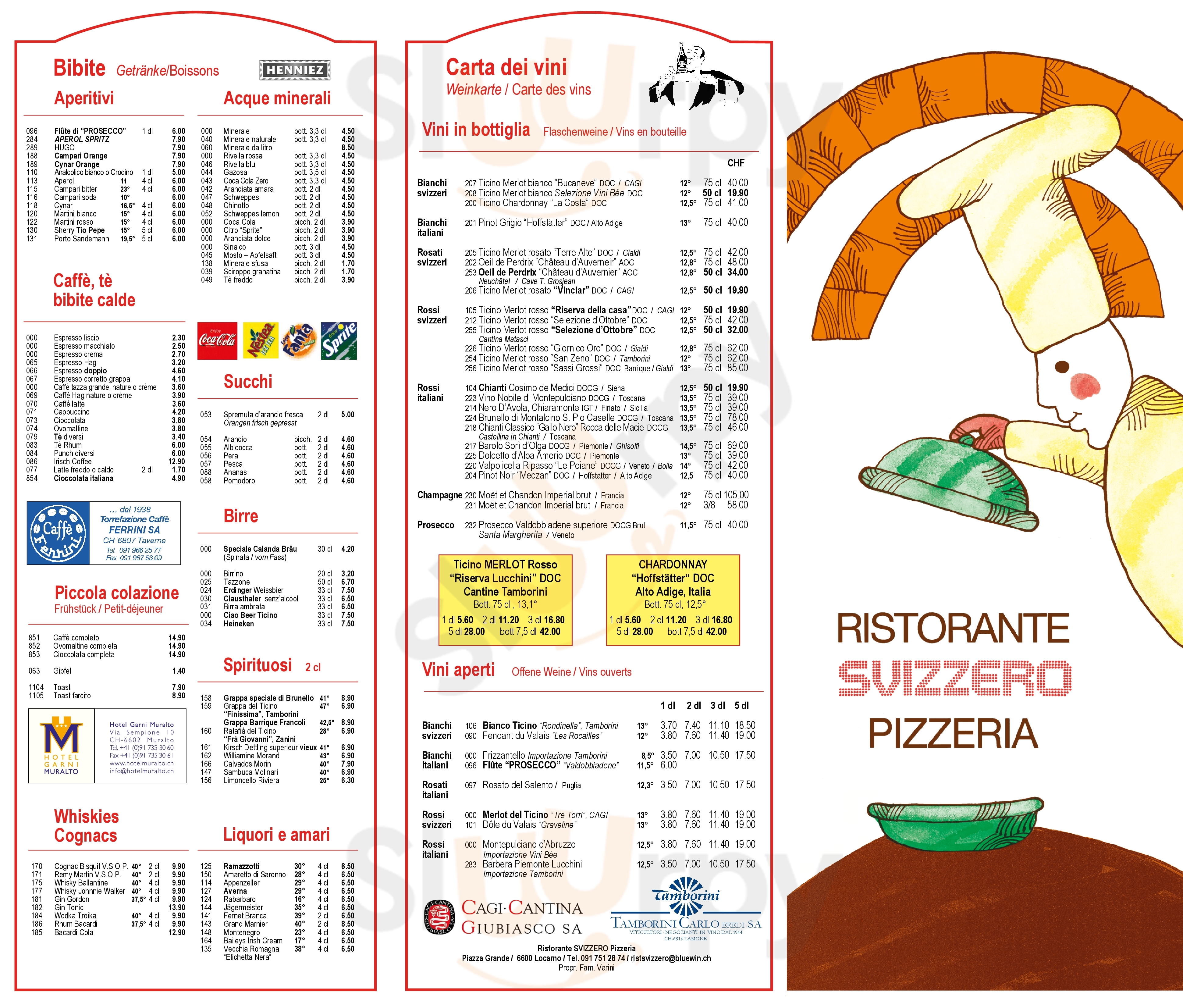 Pizzeria Svizzero Locarno Menu - 1