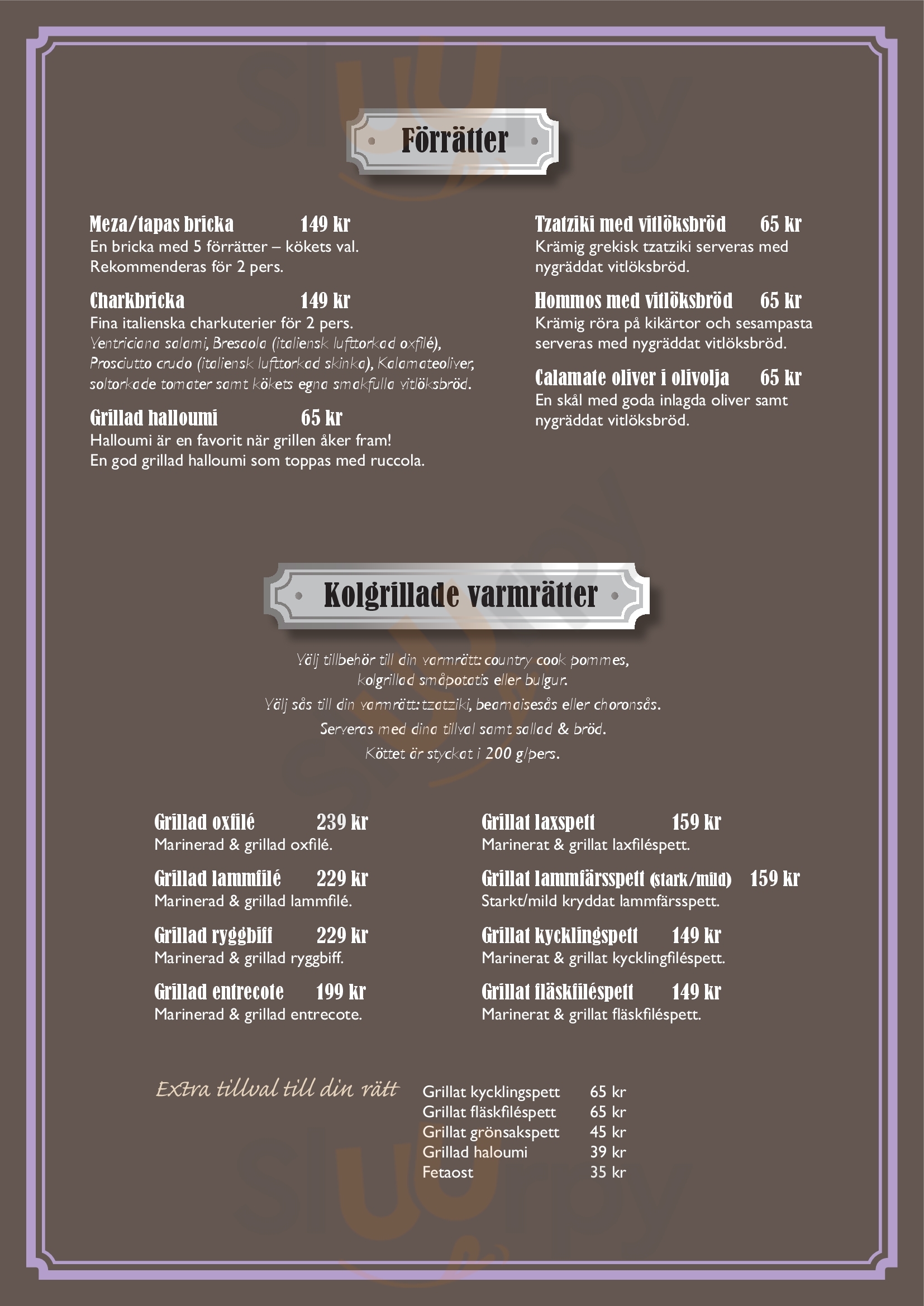 Meet Restaurang & Bar Mjolby Menu - 1