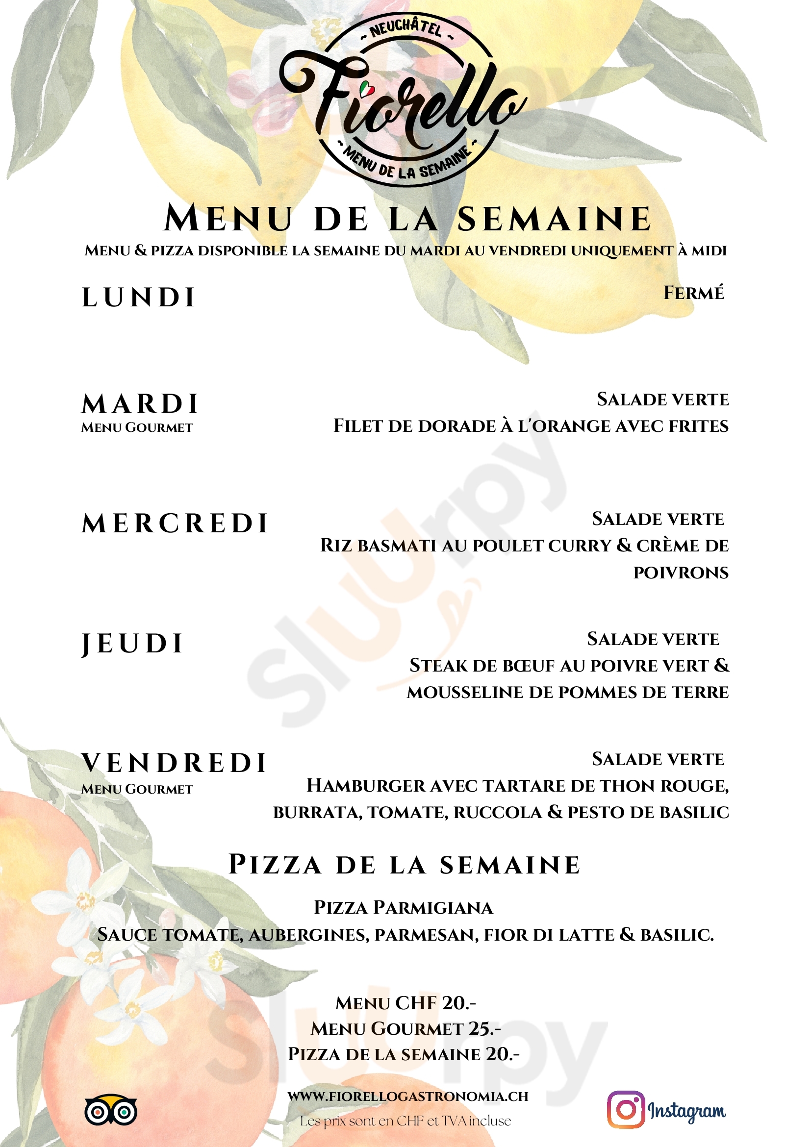 Fiorello Gastronomia Italiana Neuchâtel Menu - 1