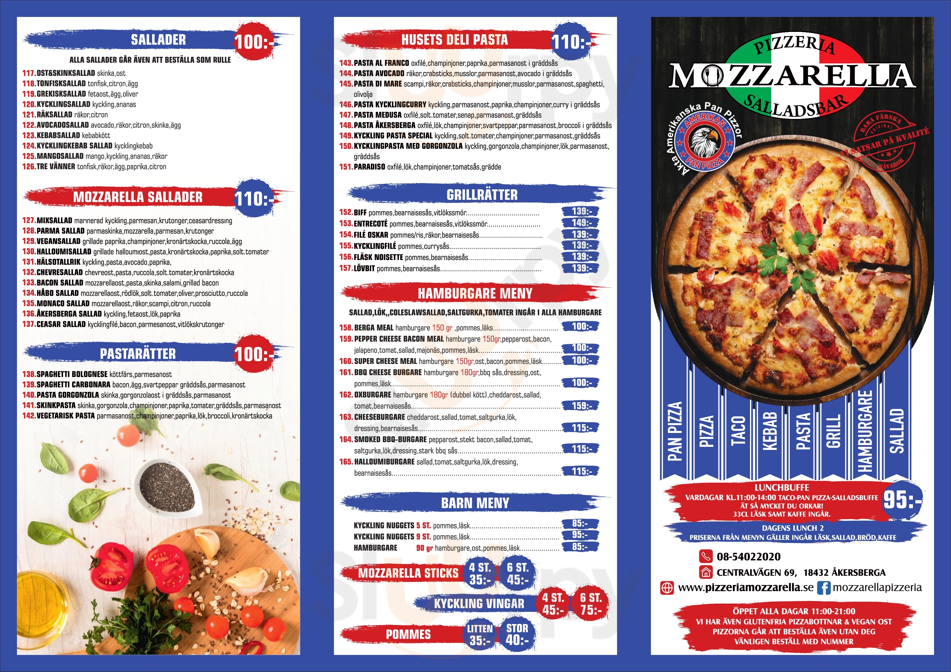 Pizzeria Mozzarella Åkersberga Menu - 1