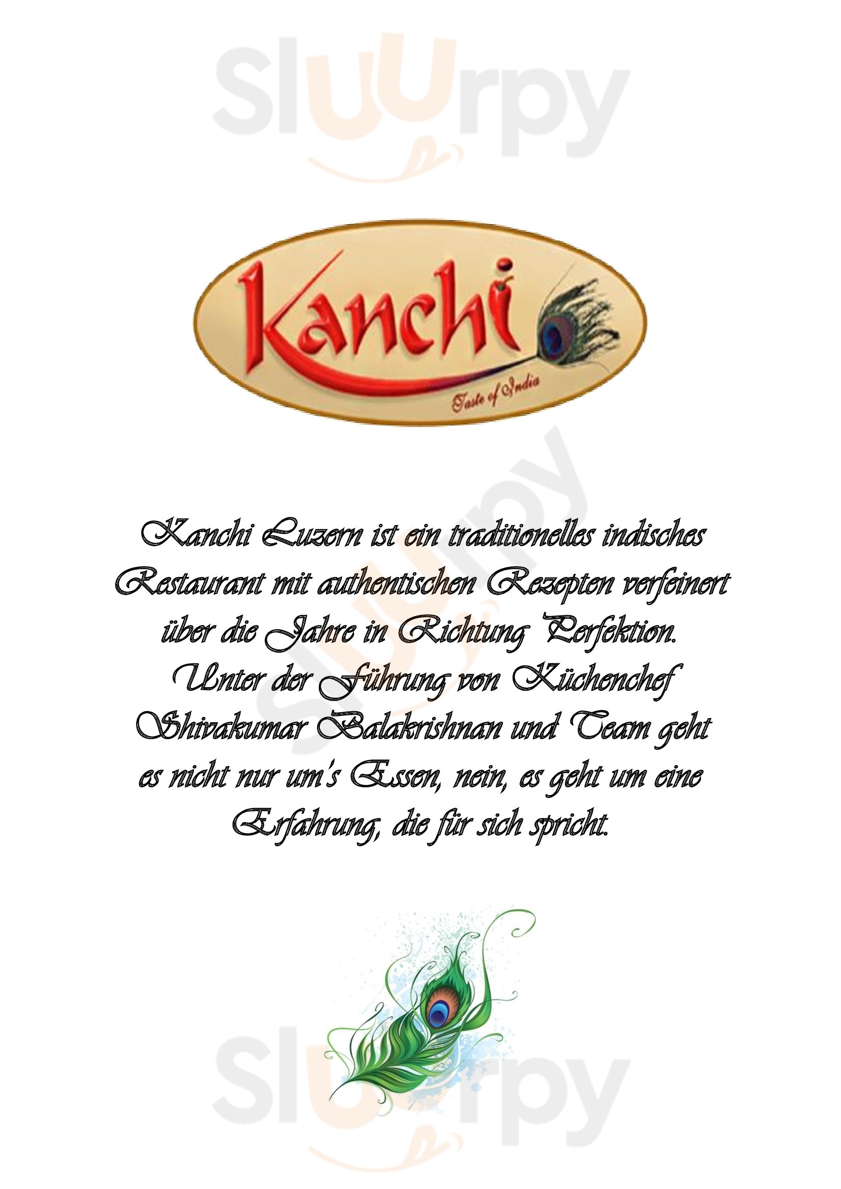 Kanchi Indian Restaurant Luzern Menu - 1