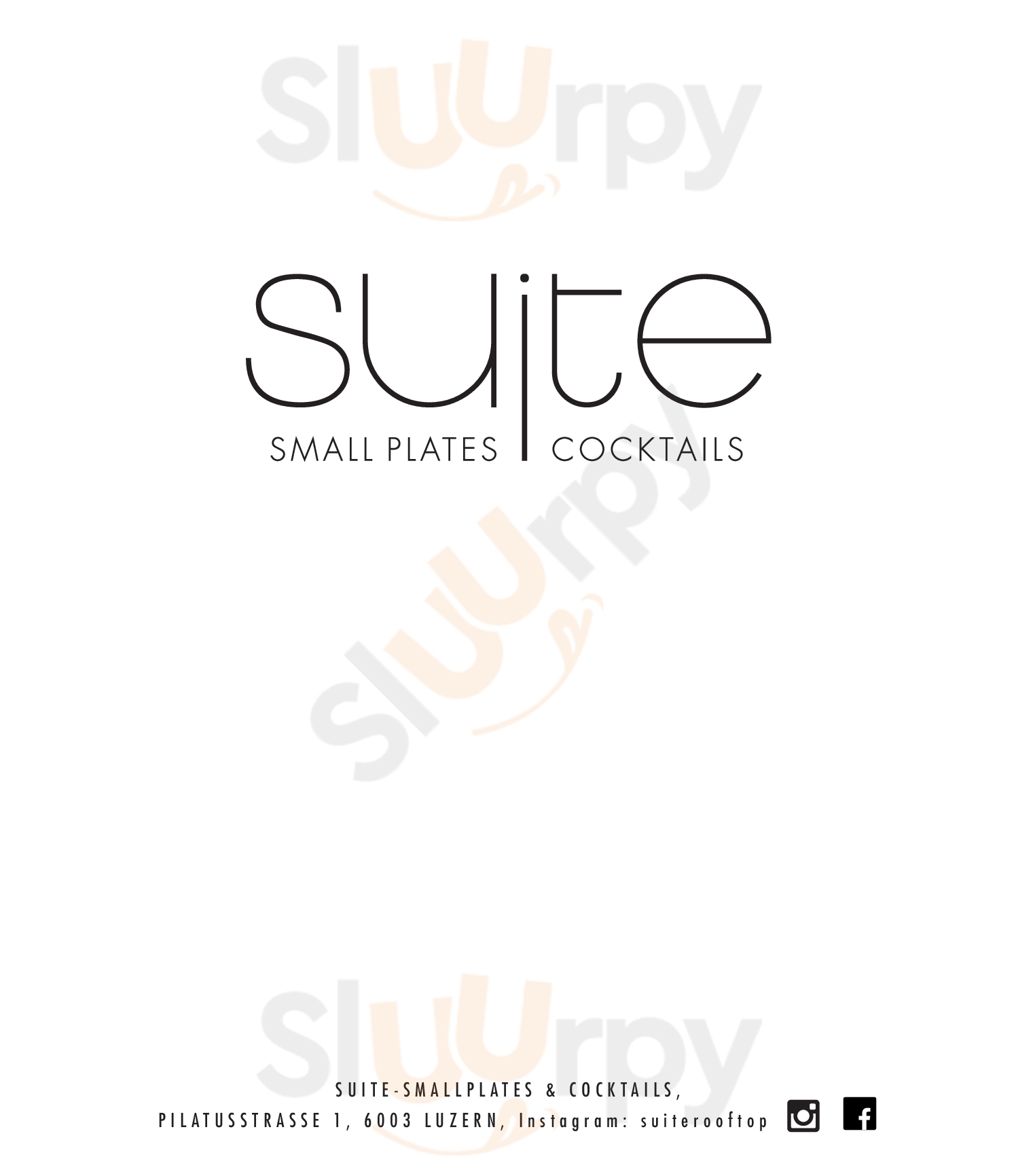 Suite - Small Plates & Cocktails Luzern Menu - 1