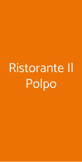 Il Polpo Ristorante Pizzeria, Varisella