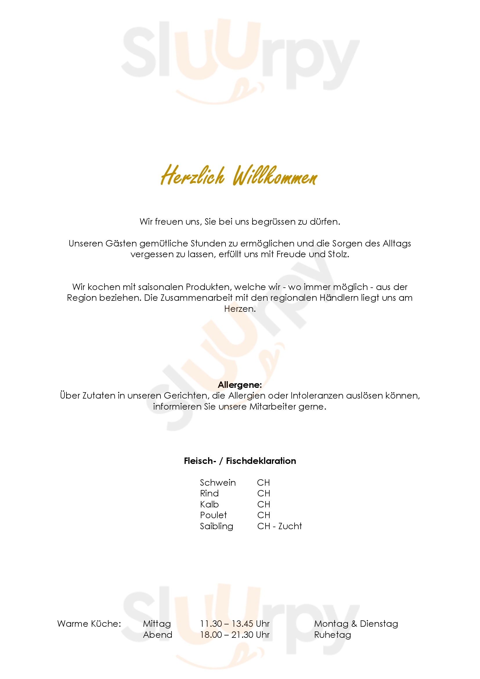 Restaurant Schwert Näfels Menu - 1