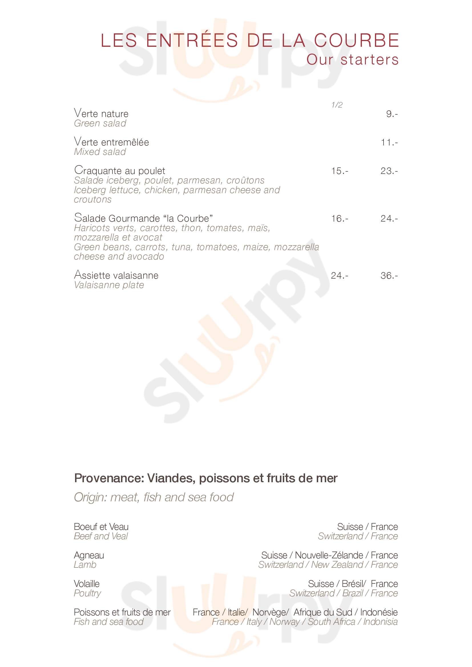 Pampam Cafe Chene-Bougeries Menu - 1