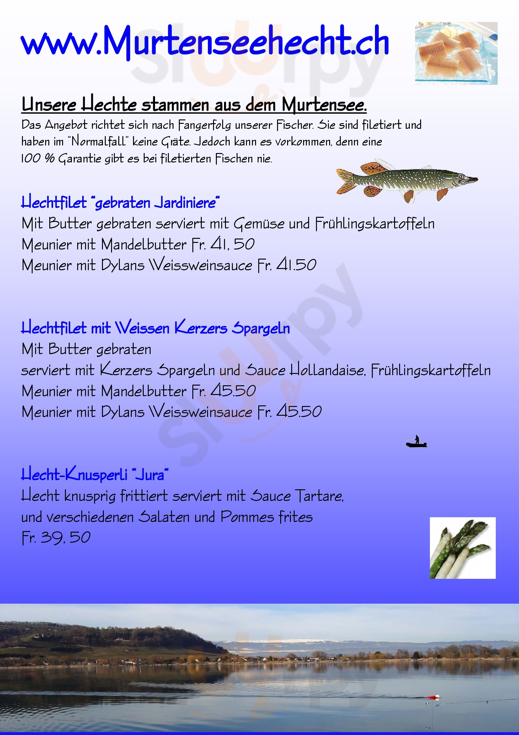 Restaurant Hotel Jura Kerzers Menu - 1