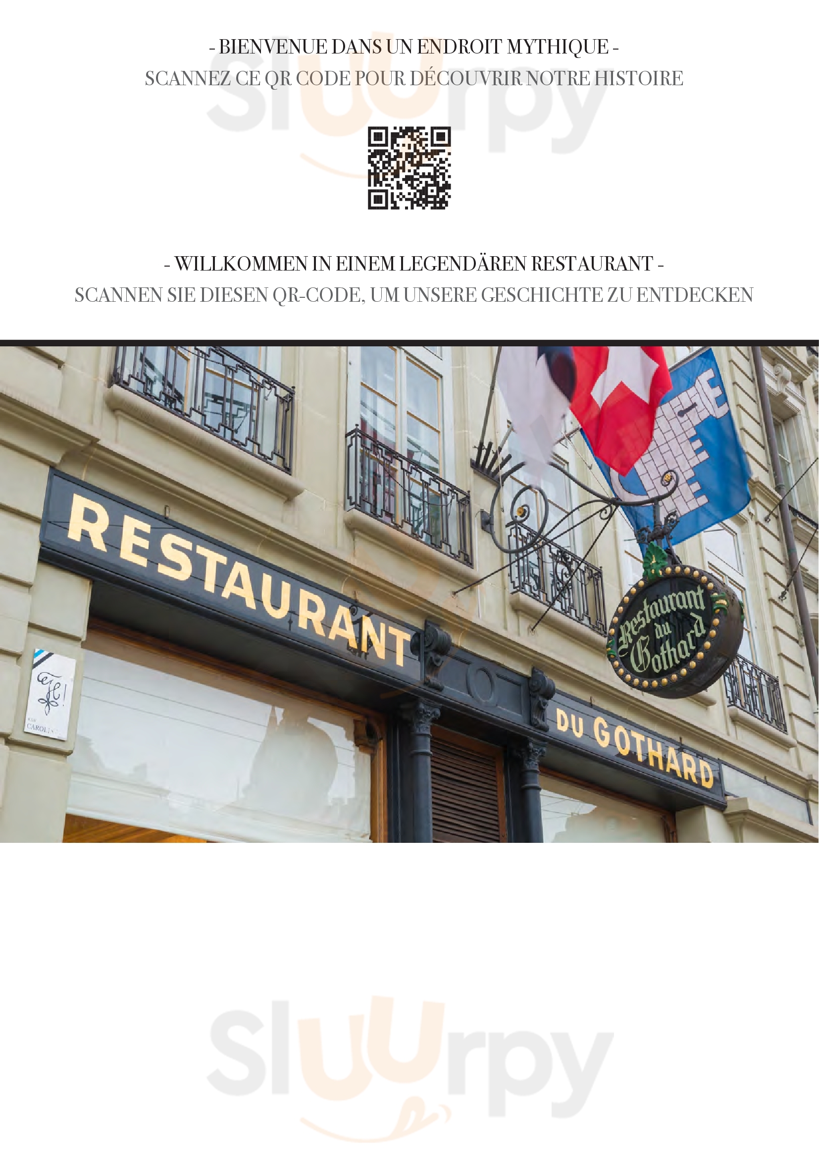 Café Du Gothard Fribourg Menu - 1