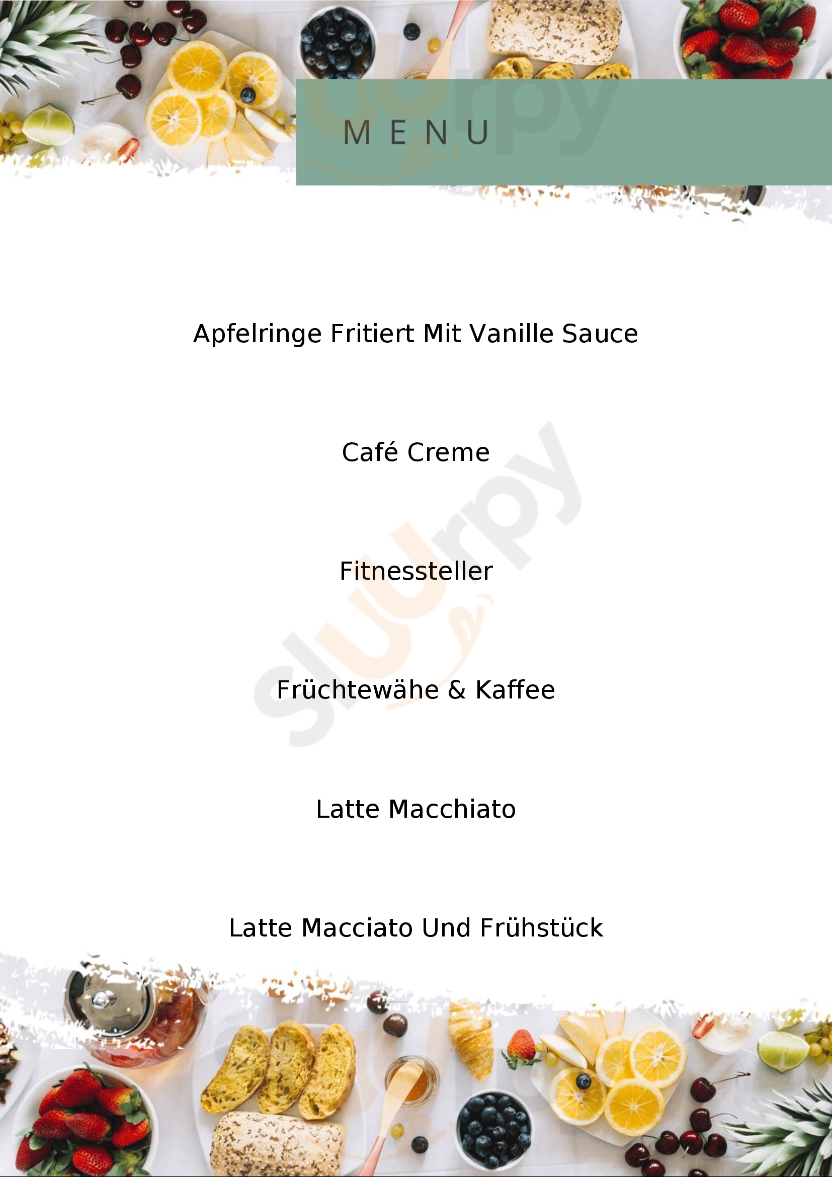 Cafe Konditorei Wanger Buchs St. Gallen Menu - 1