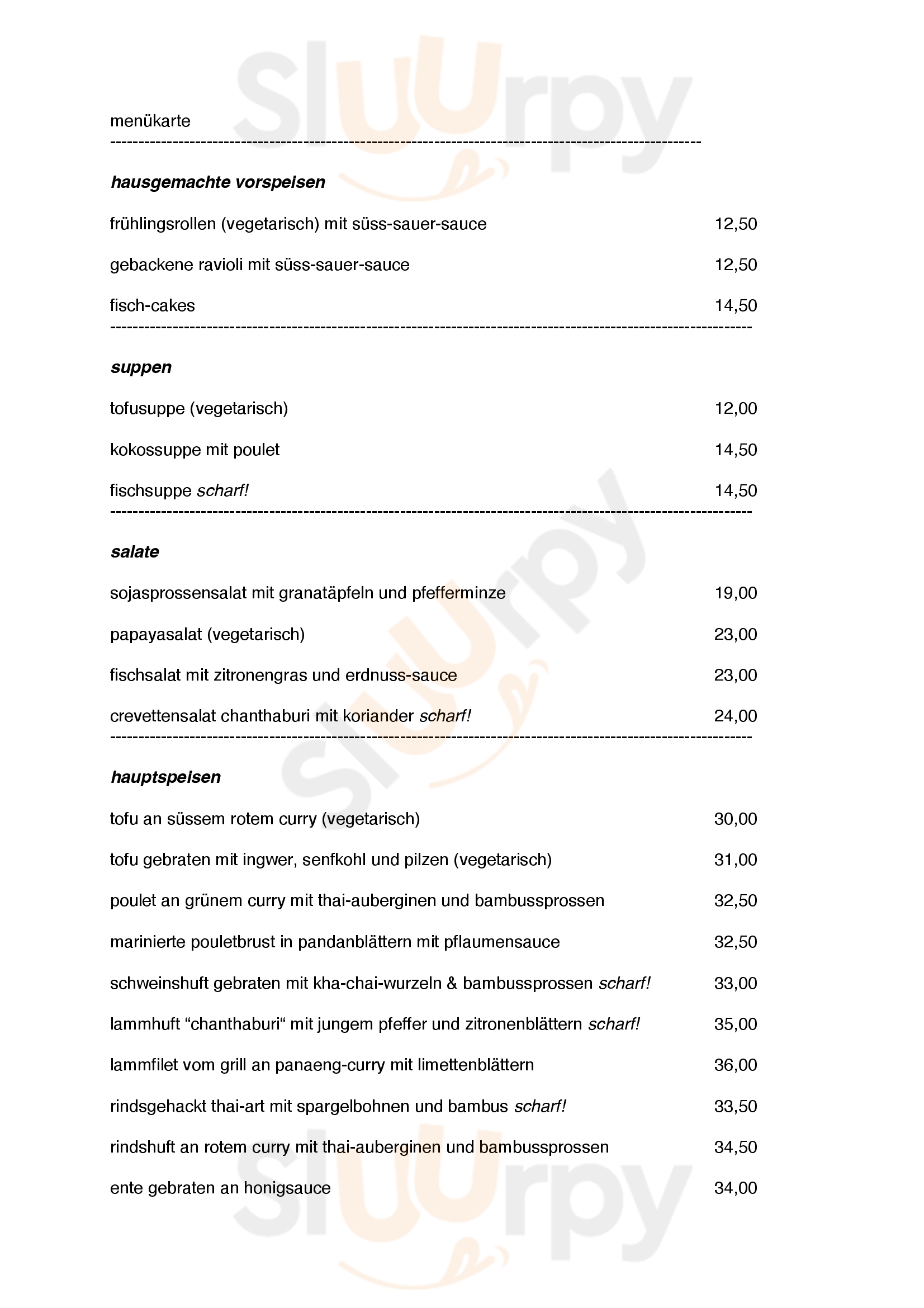 Main Menu - Chanthaburi Restaurant Sairung