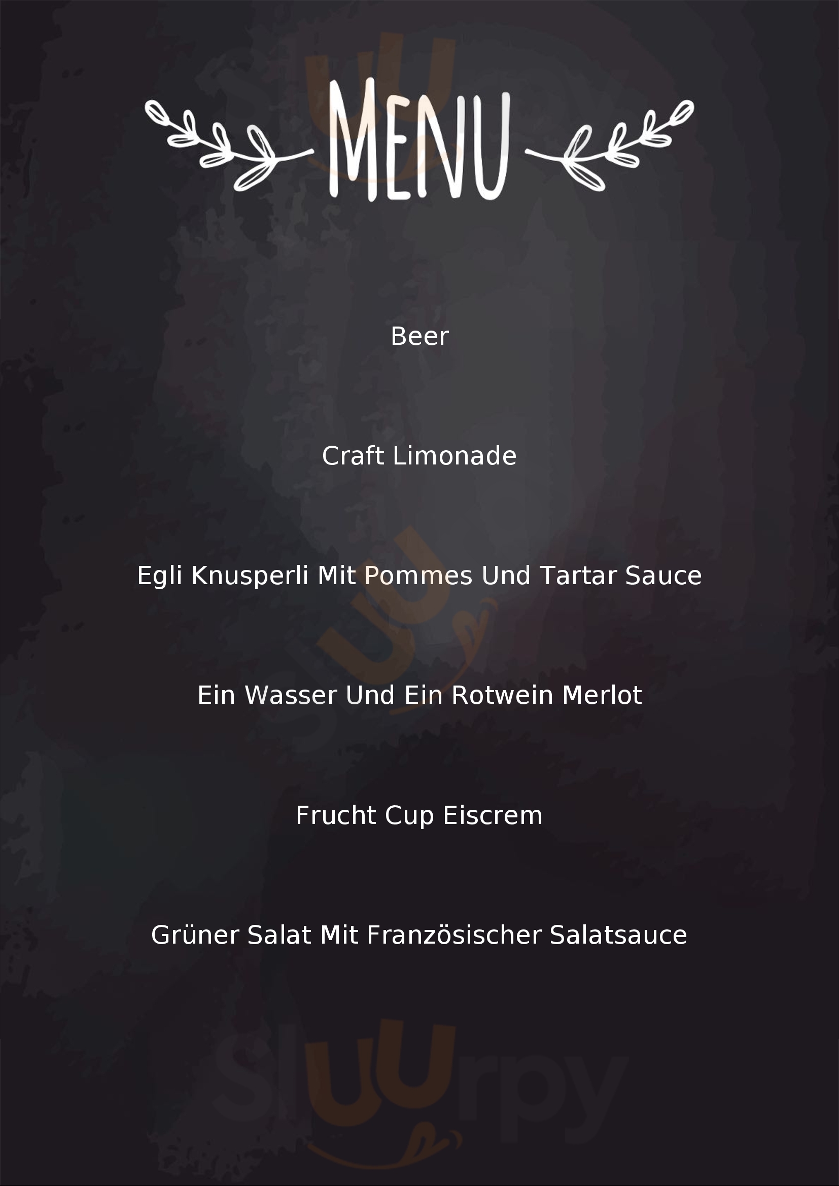 Stadtkeller Restaurant & Bierstube Basel Menu - 1