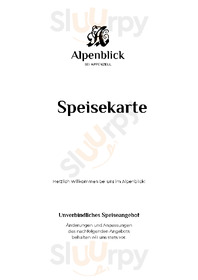 Alpenblick menu