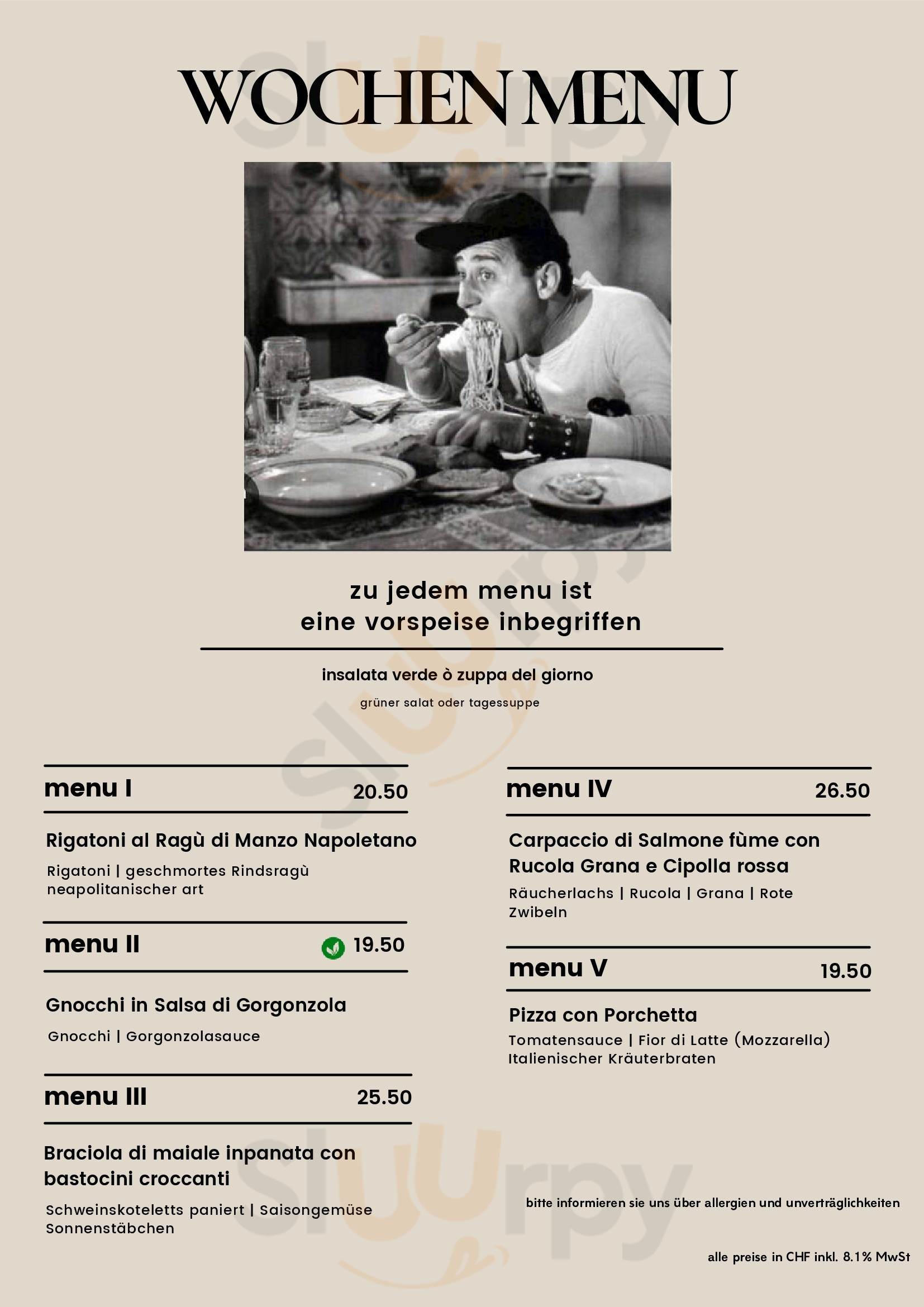 Ristorante Pizzeria Adler Magden Menu - 1