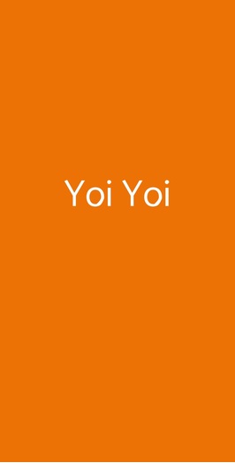 Yoi Yoi, Scandicci