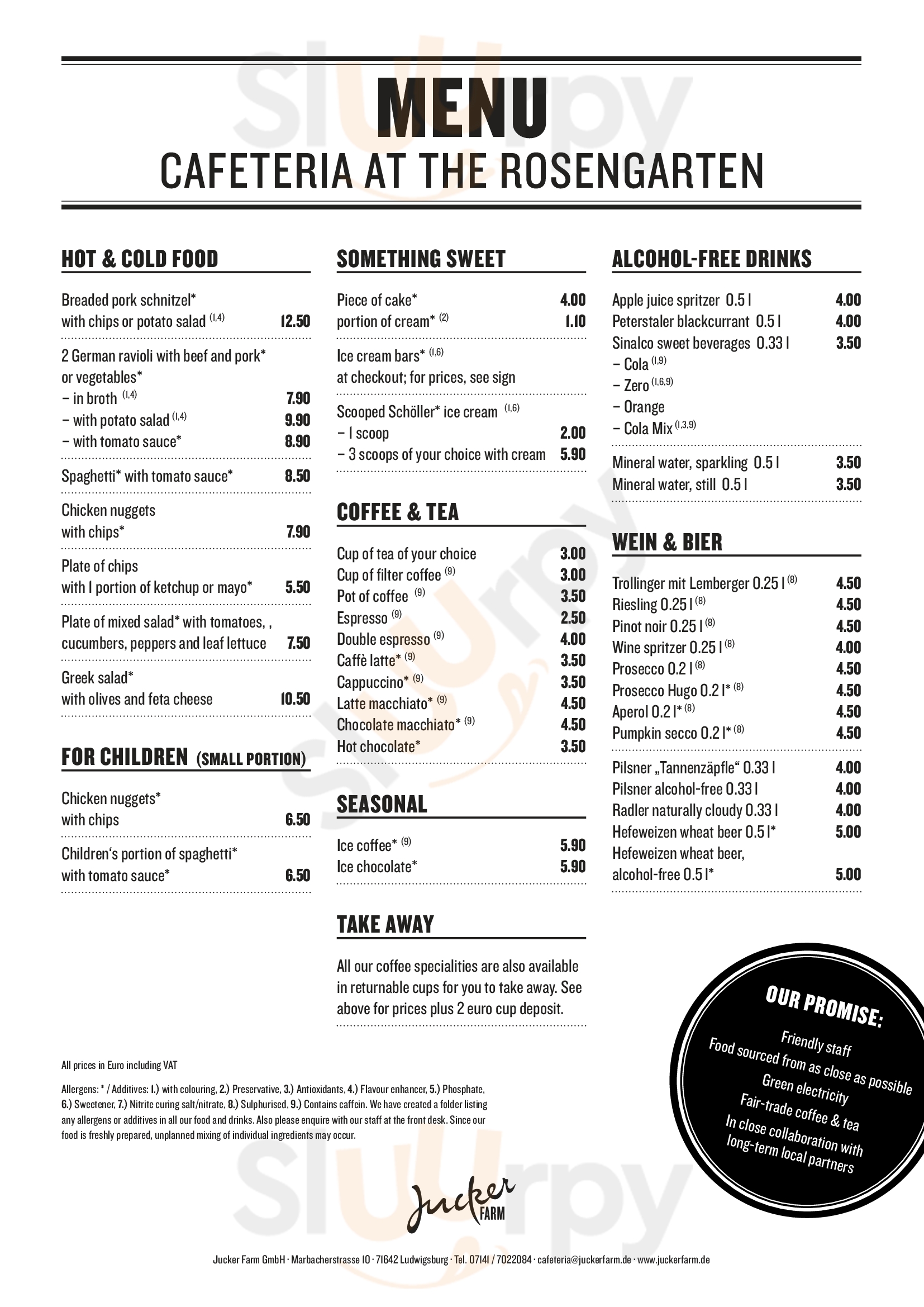 Jucker Farm Seegraeben Menu - 1