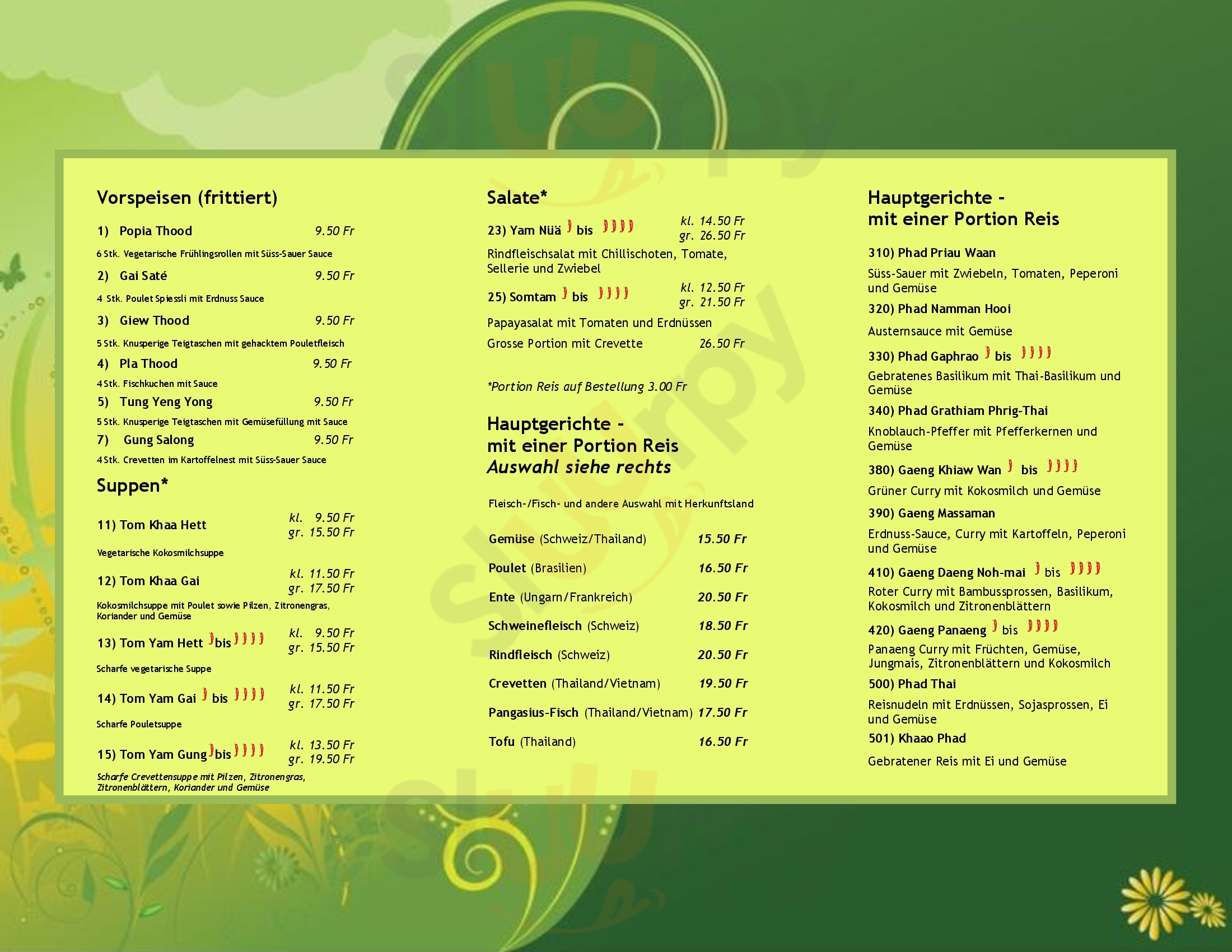 Ploy Thai Restaurant Kloten Menu - 1
