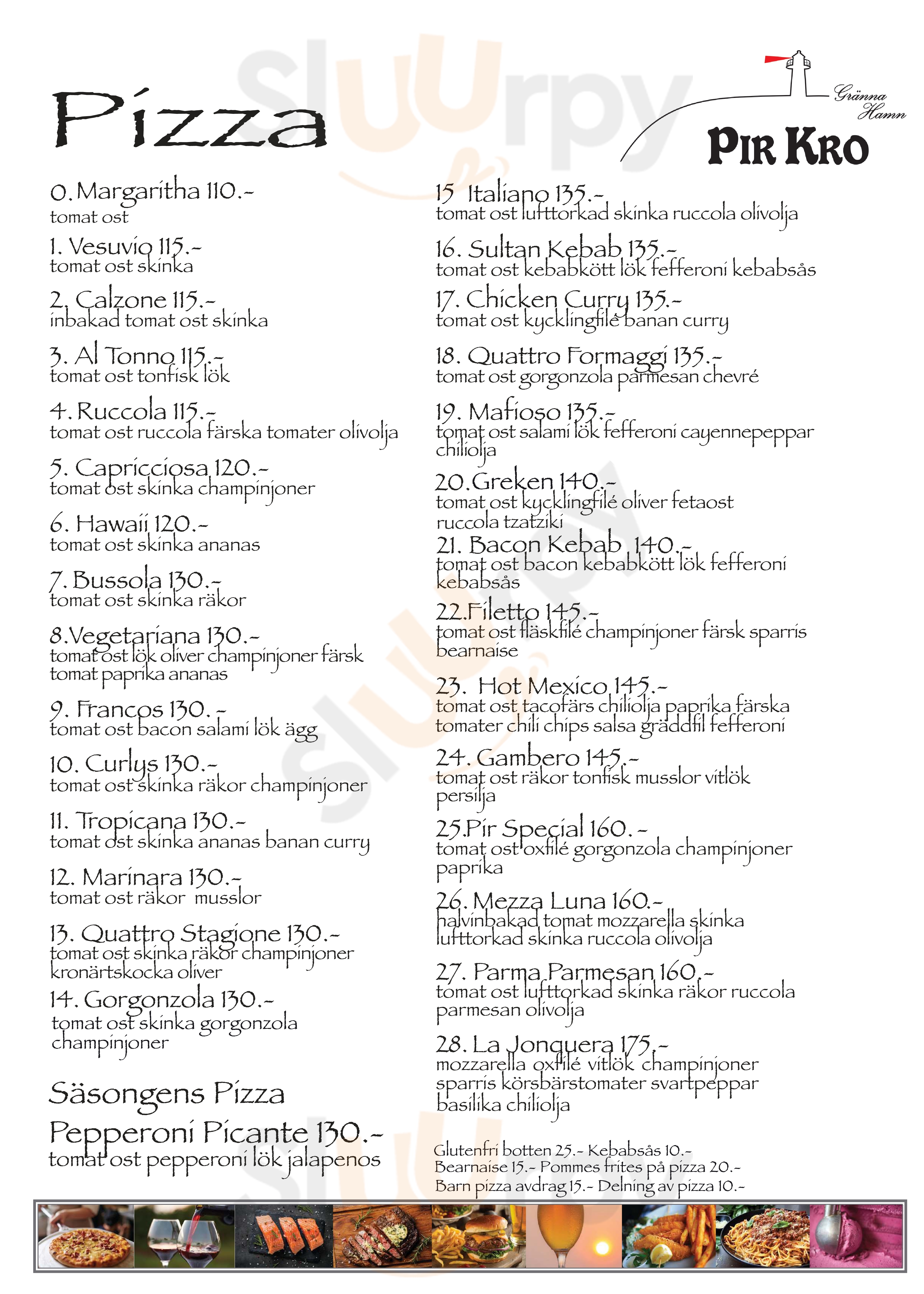 Pir Kro Gränna Menu - 1