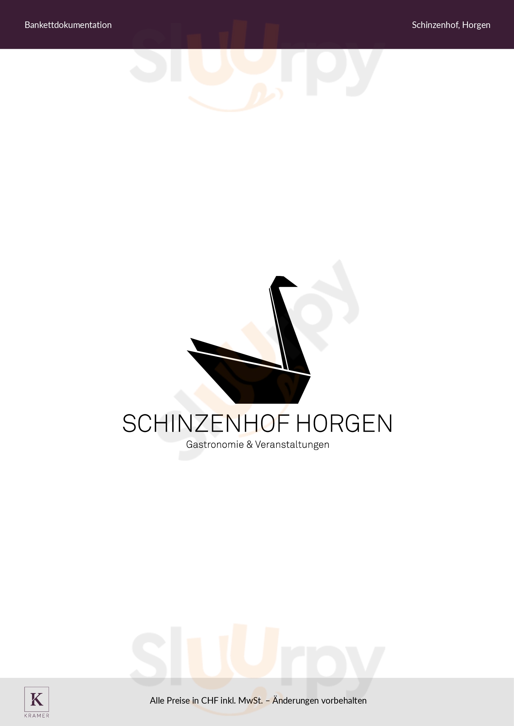 Dorfbeiz Schinzenhof Horgen Menu - 1