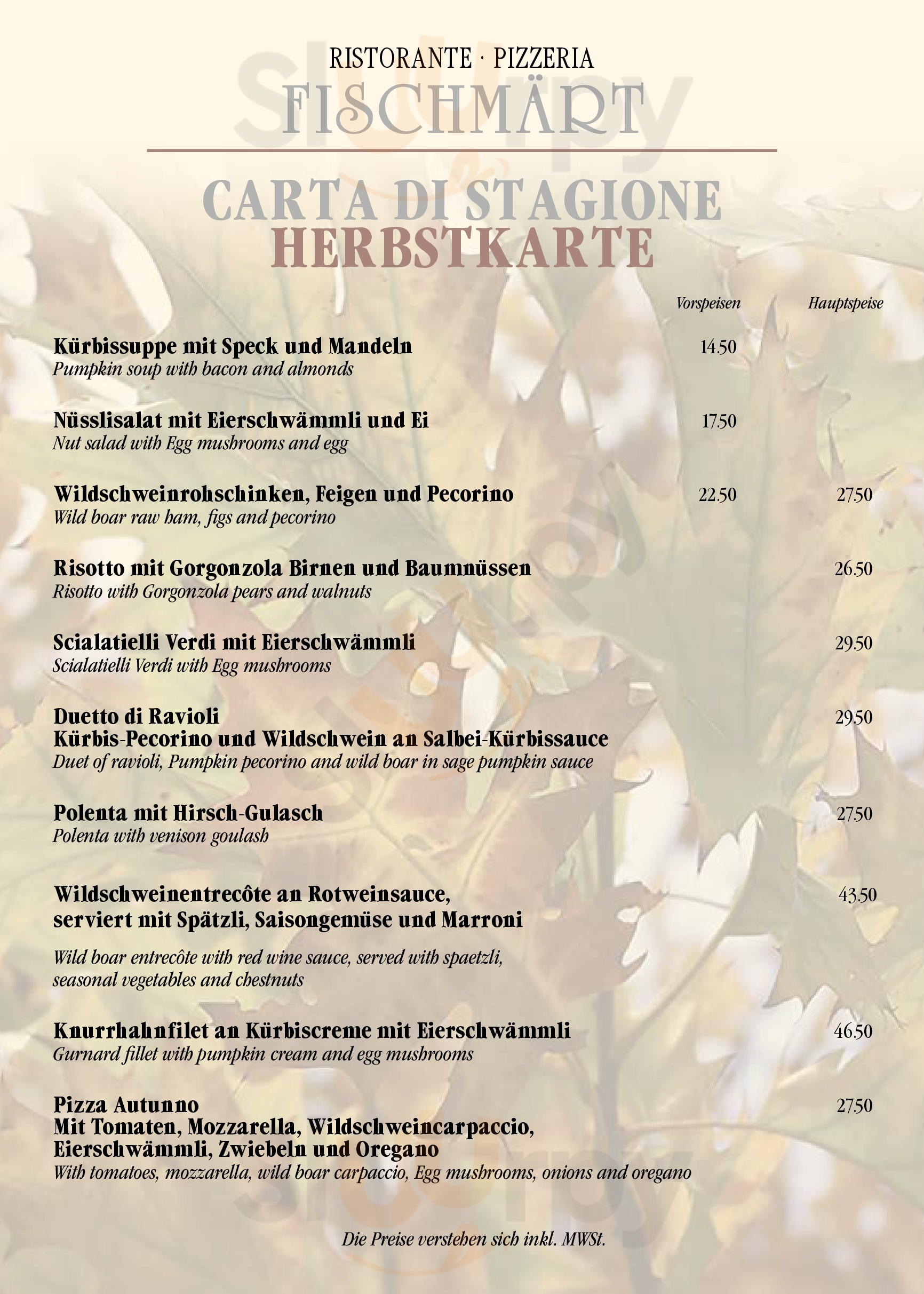 Fischmärt Zug Menu - 1