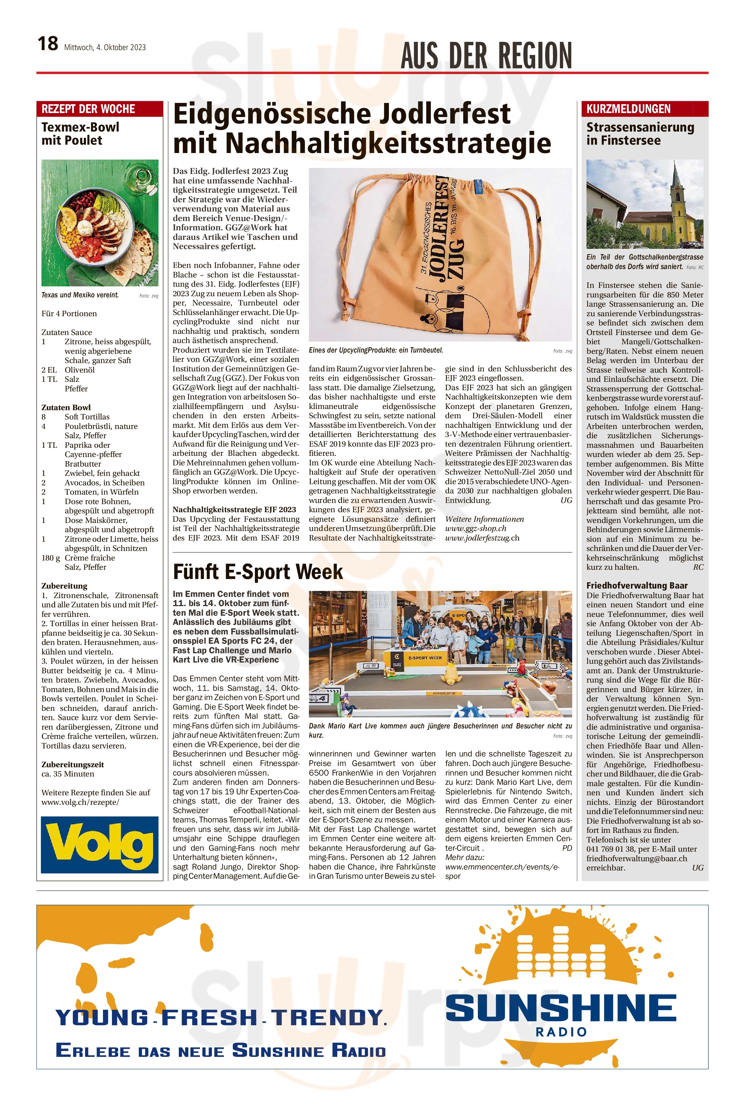 Podium41 Zug Menu - 1