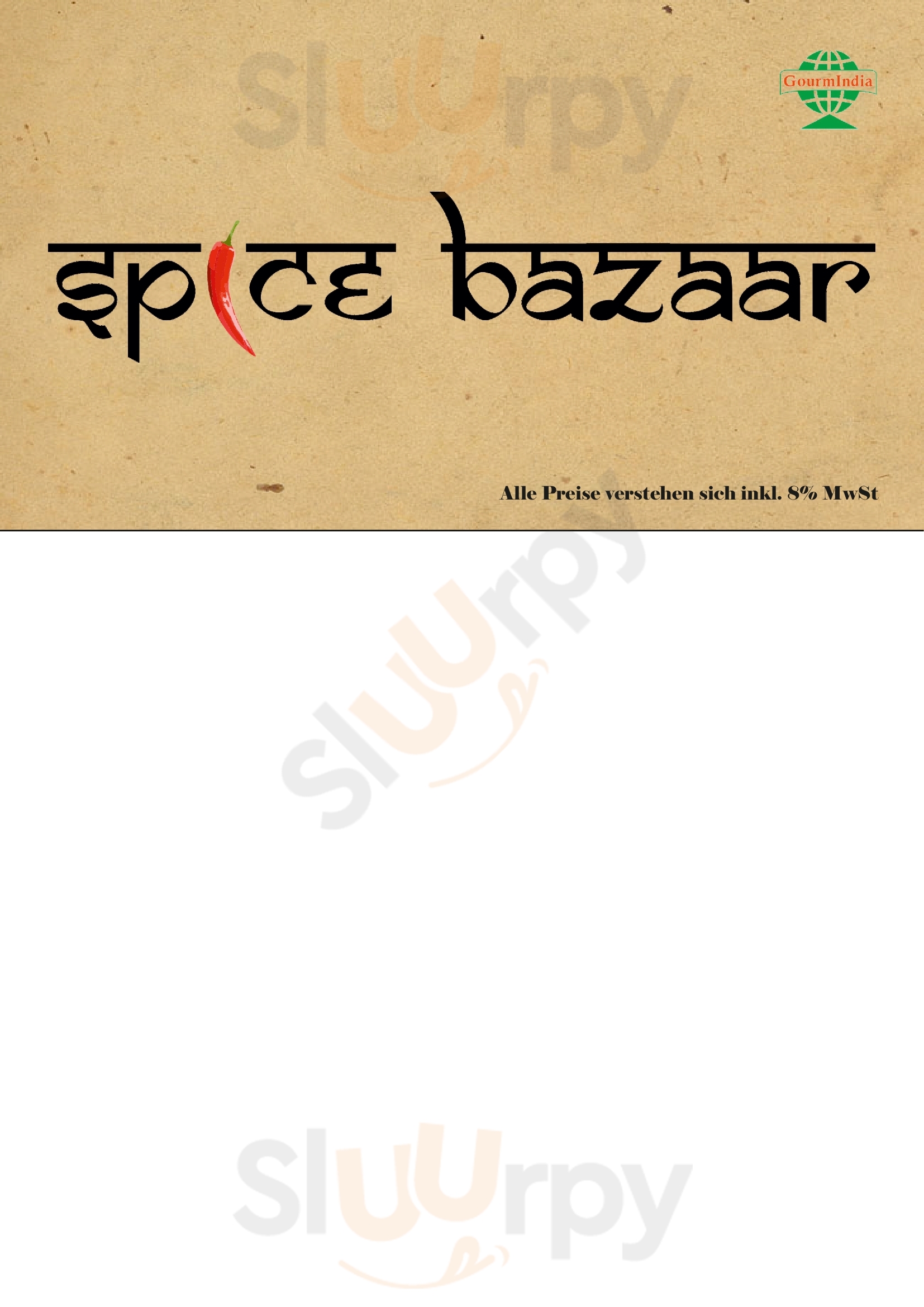 Spice Bazaar Engelberg Menu - 1