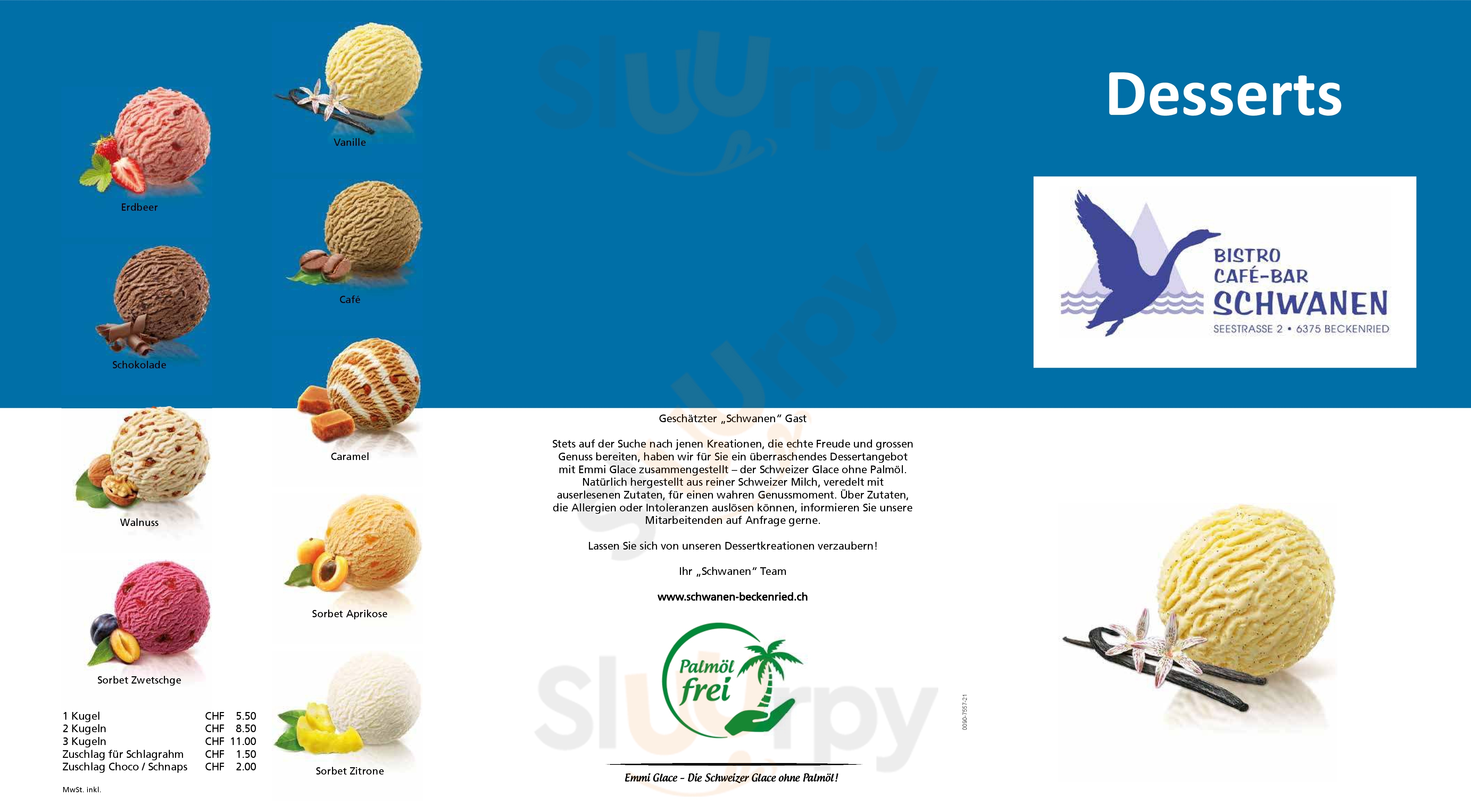 Schwanen Bistro Beckenried Menu - 1