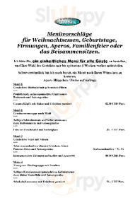 Restaurant Grödeli menu