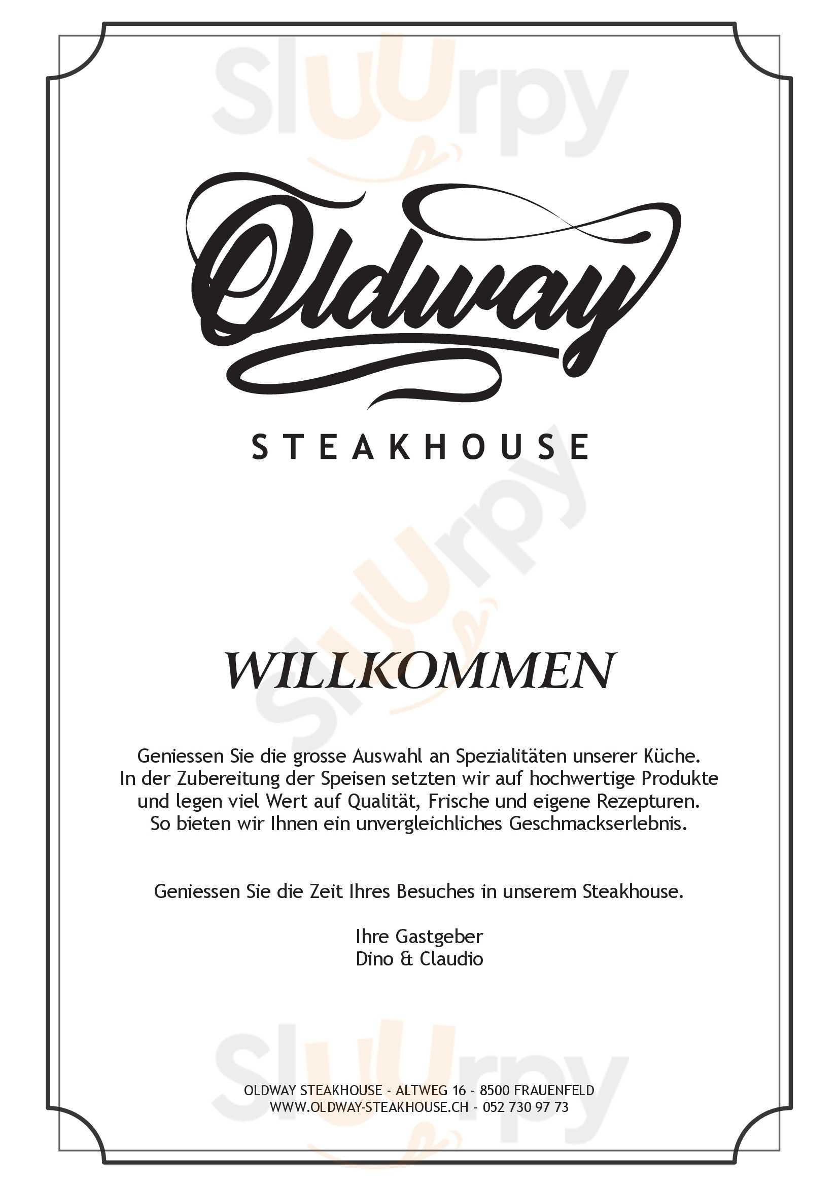 Oldway Steakhouse Frauenfeld Menu - 1