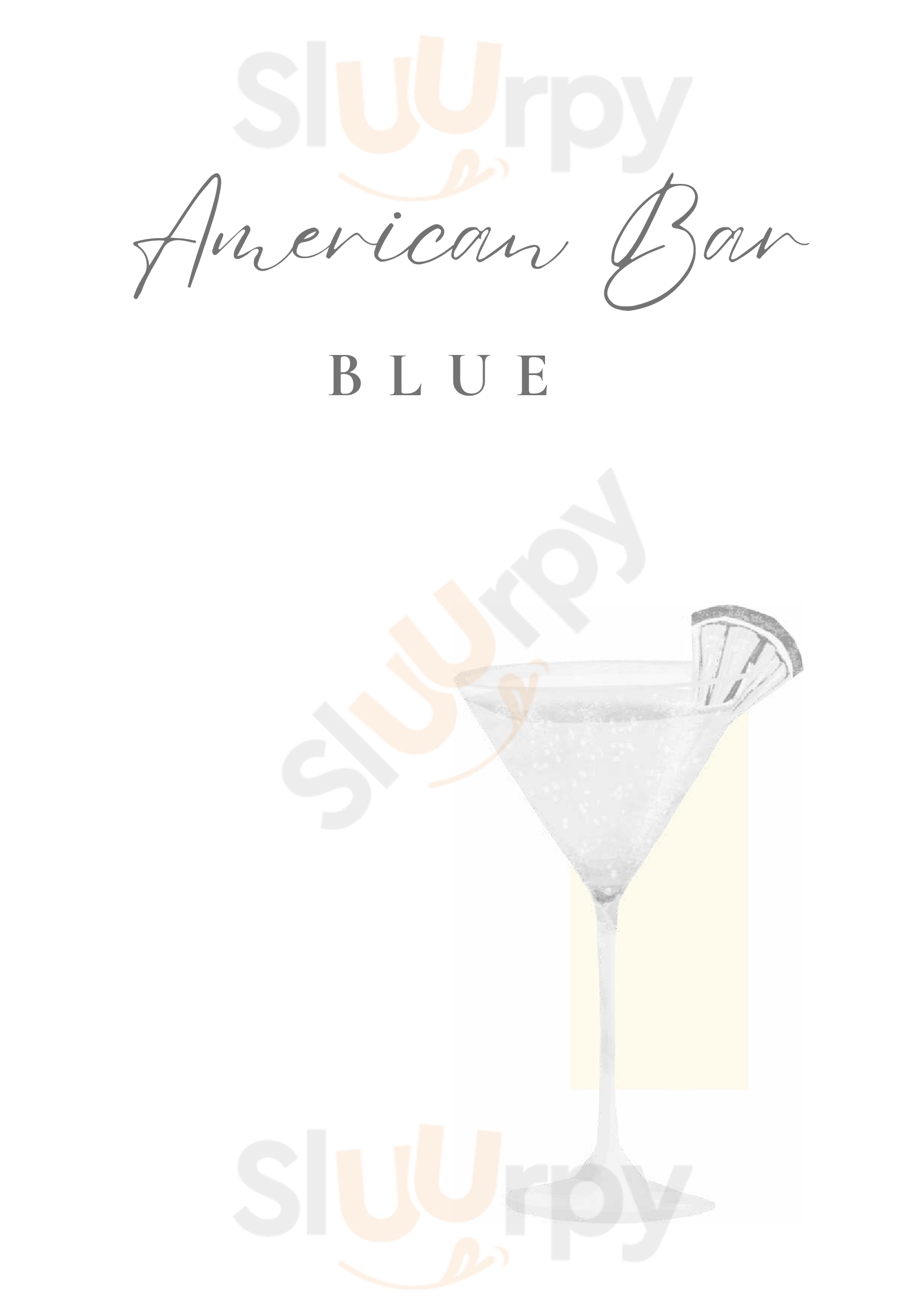 Main Menu - Blue American Bar