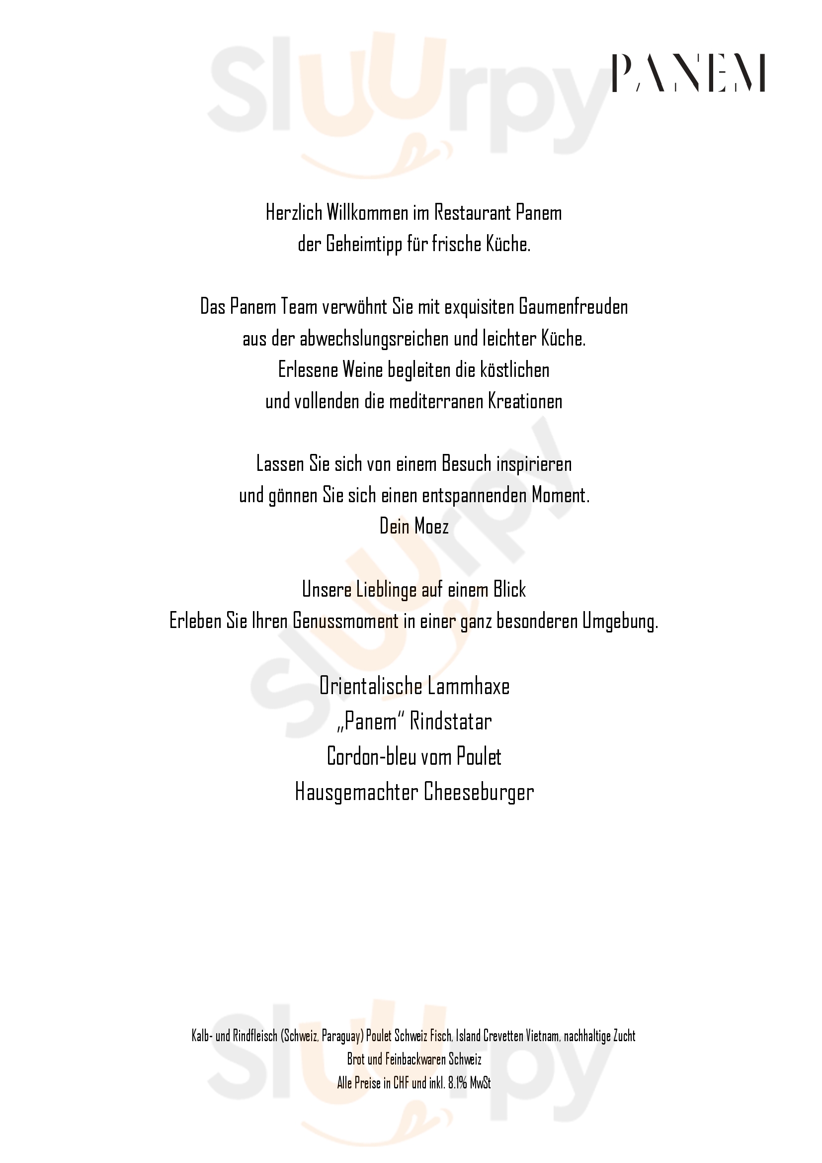 Restaurant Landhaus Romanshorn Menu - 1