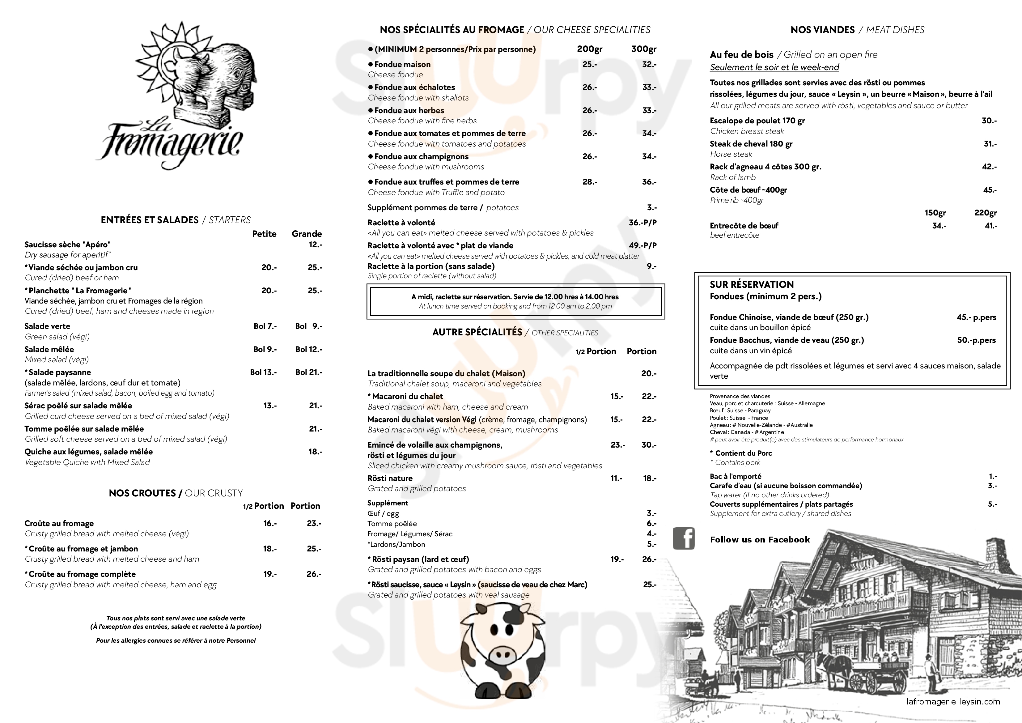 Cafe Des Petits Trains Aigle Menu - 1