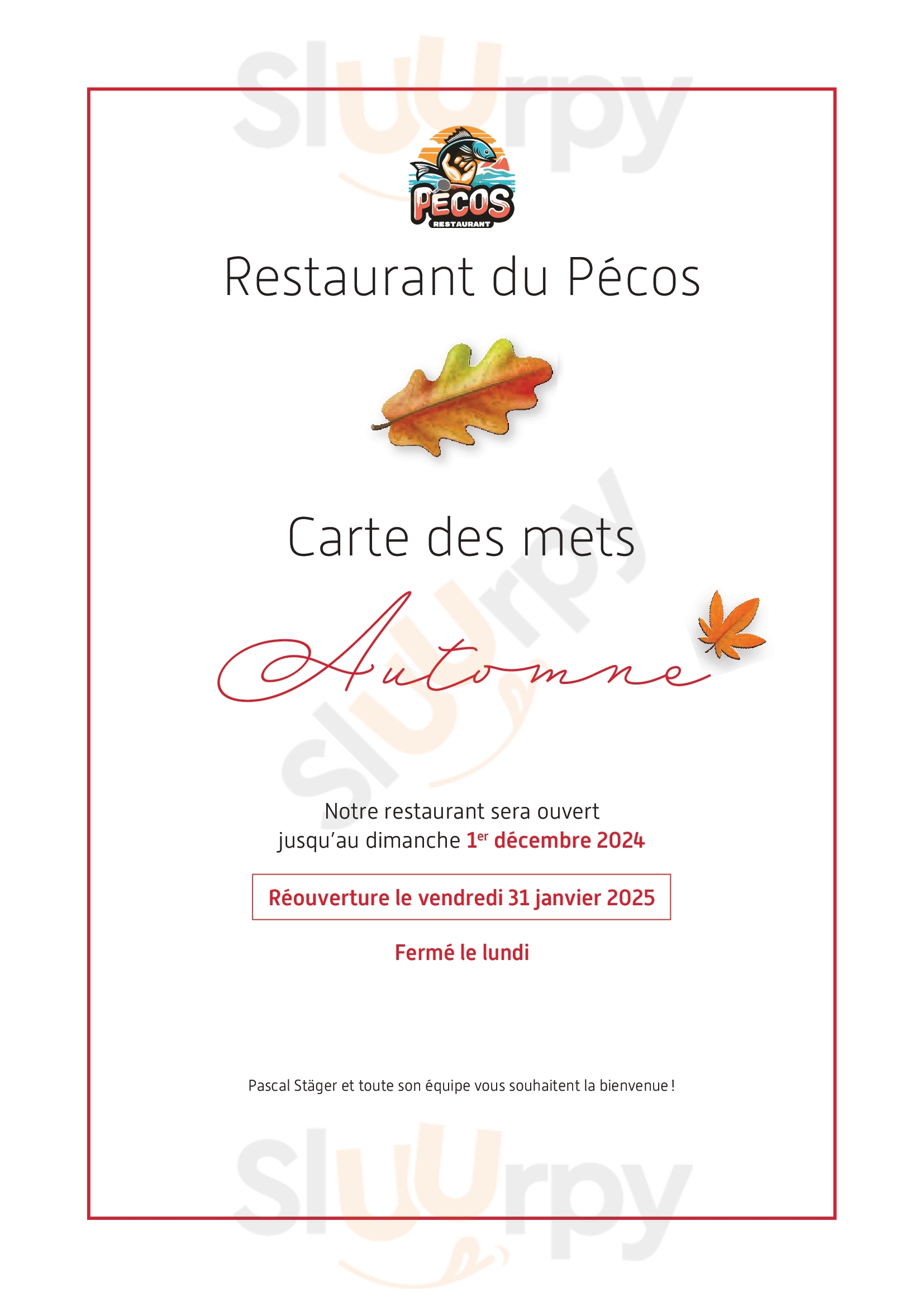 Du Pecos Grandson Menu - 1