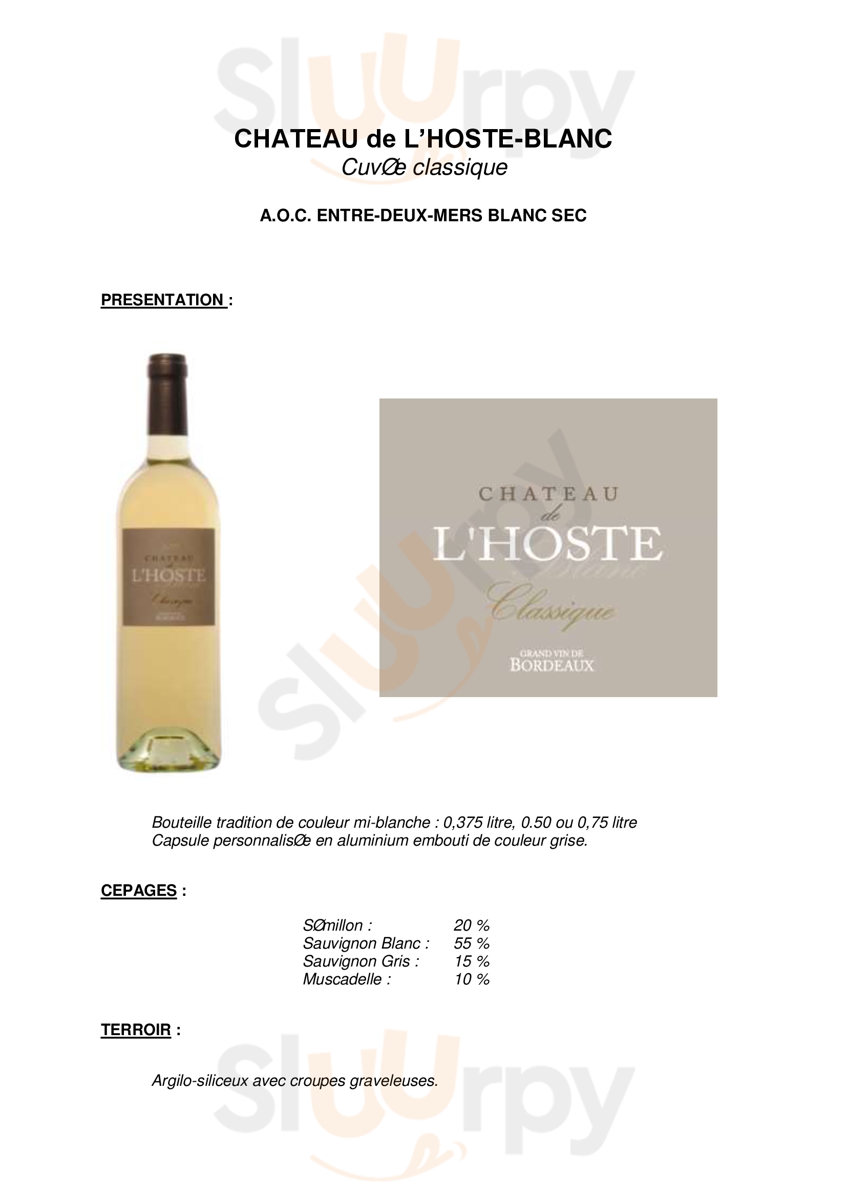 Le Richemont Chateau-d ' Oex Menu - 1