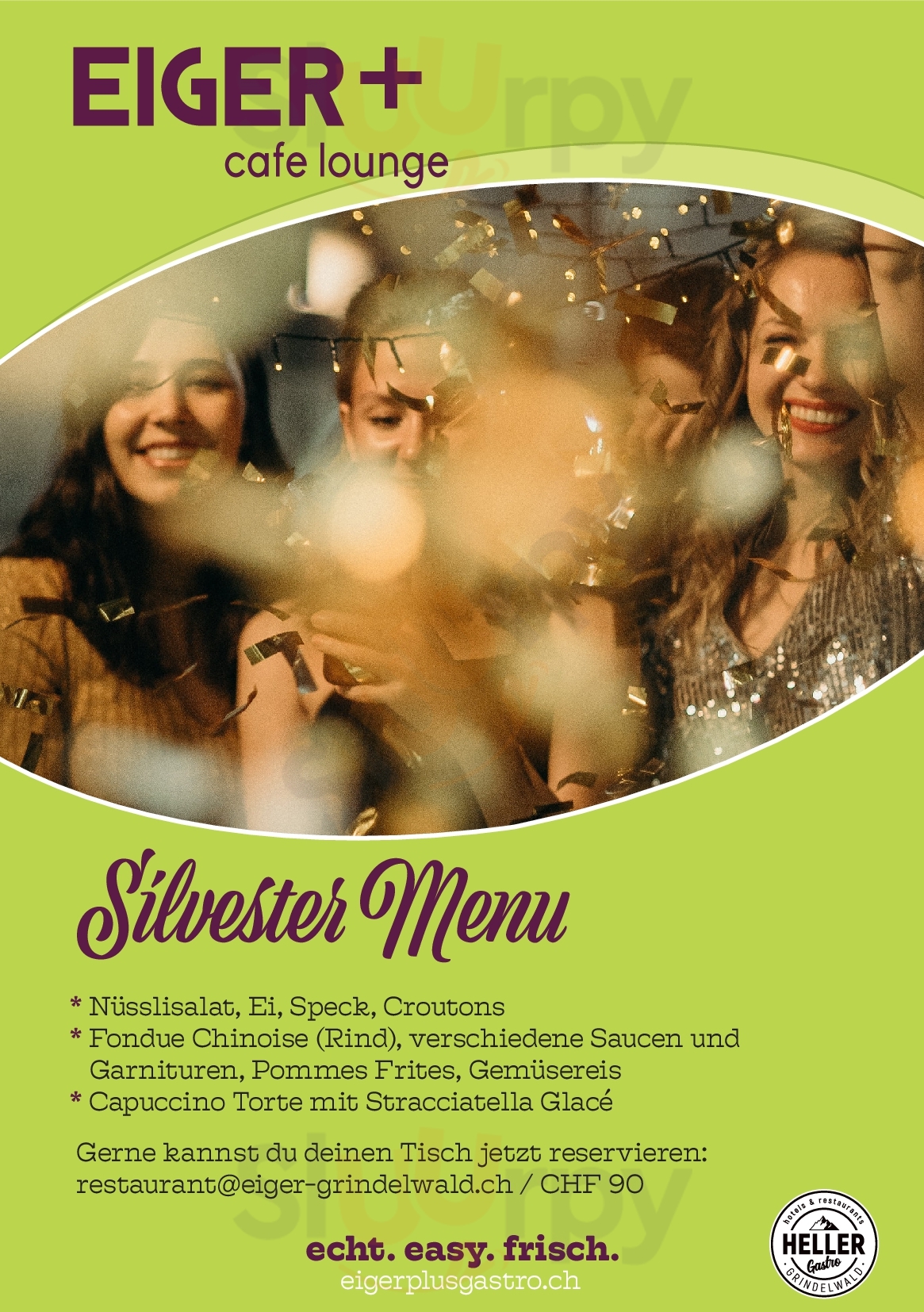 Eiger+ Cafe Lounge Grindelwald Menu - 1